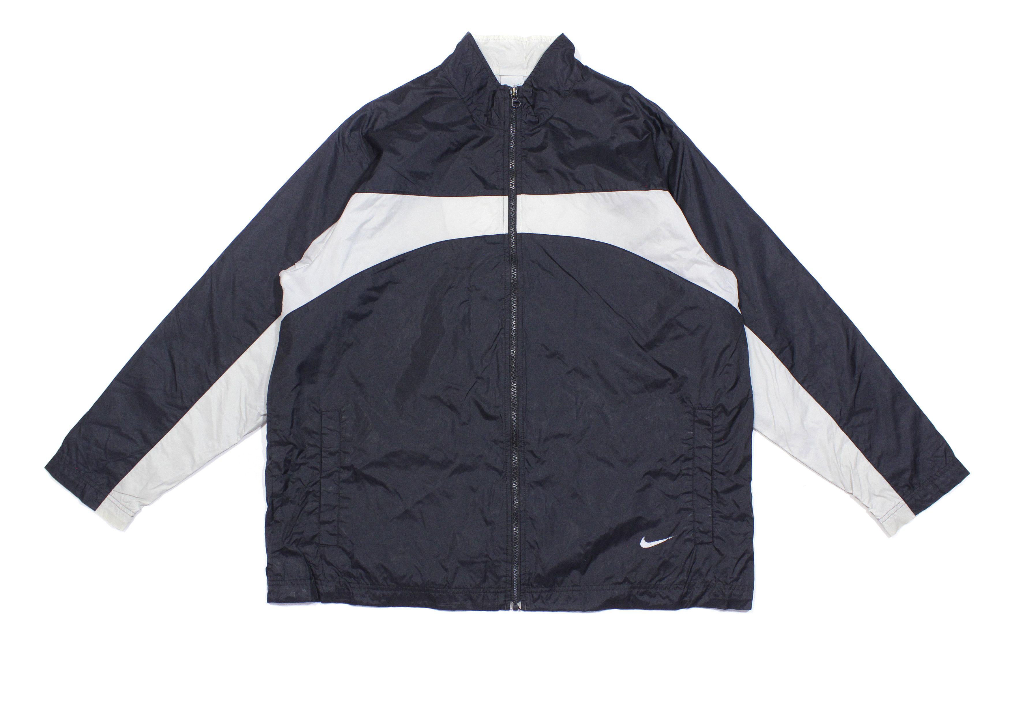 Nike 90S Big Logo Nylon Jacket Size US L / EU 52-54 / 3 - 2 Thumbnail