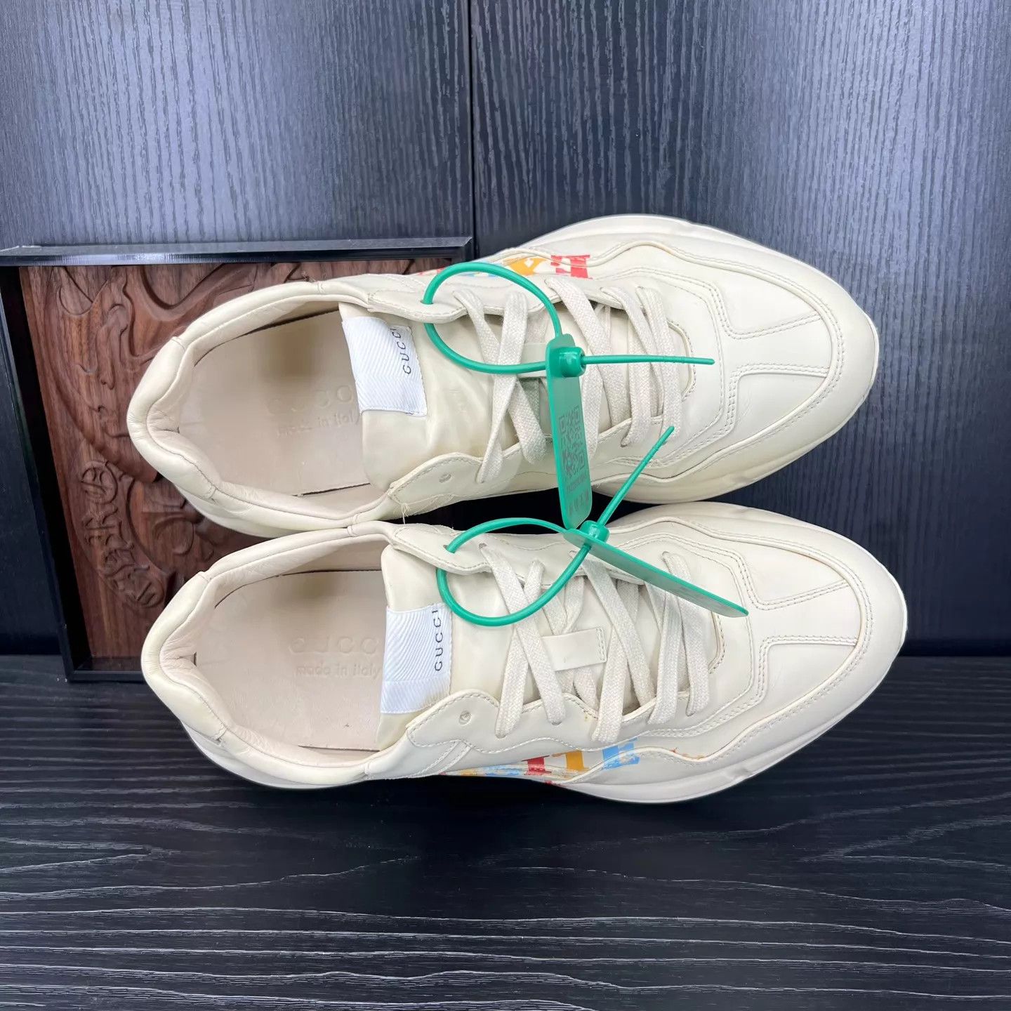 Gucci Gucci Rhyton Rainbow Slogan US7 New Size US 8 / EU 41 - 7 Thumbnail
