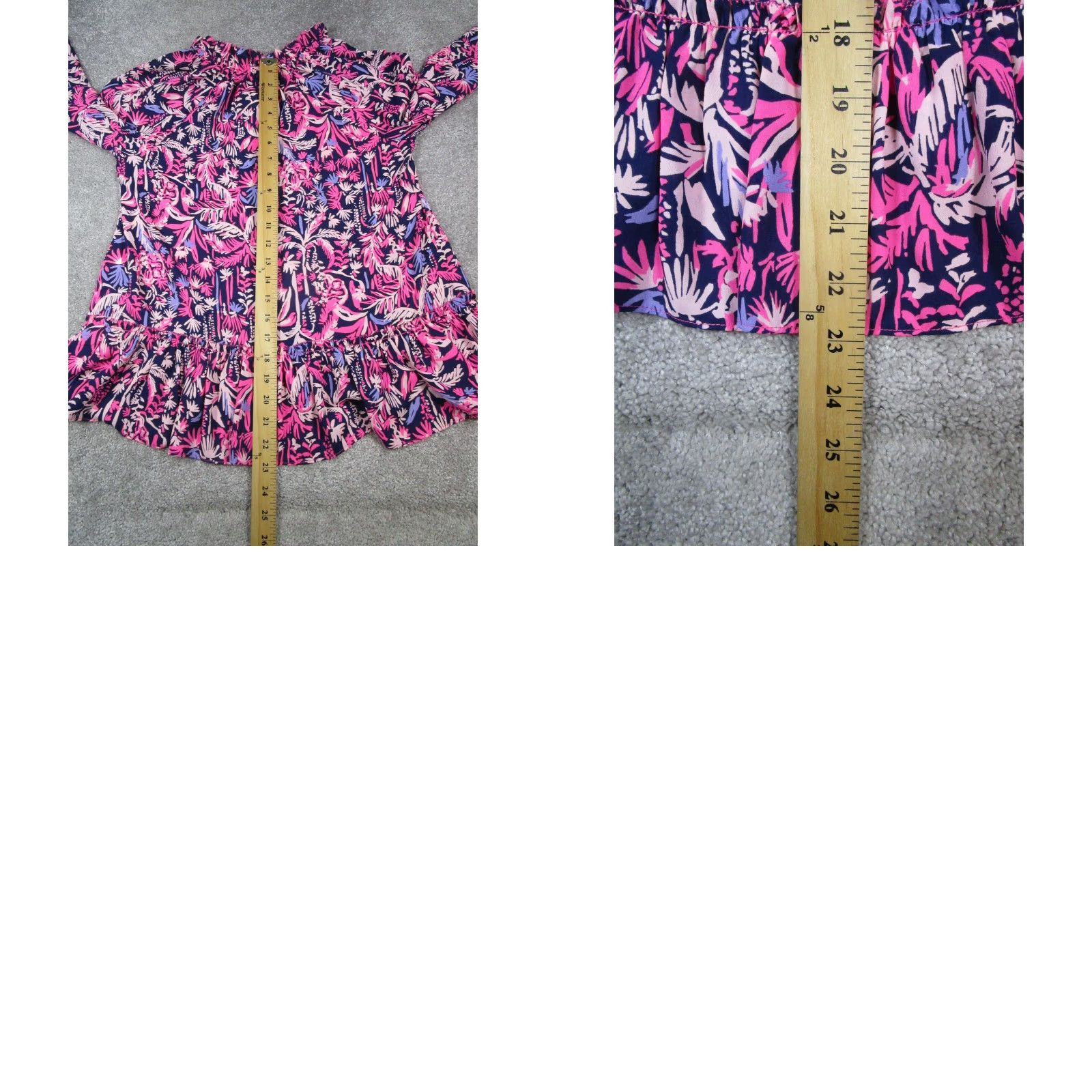 Lilly Pulitzer Lilly Pulitzer Savanna Top Womens 2XS Pink Floral Blouse Crew Neck Pullover Long Sleeve New Size XXS / US 00 / IT 34 - 8 Thumbnail