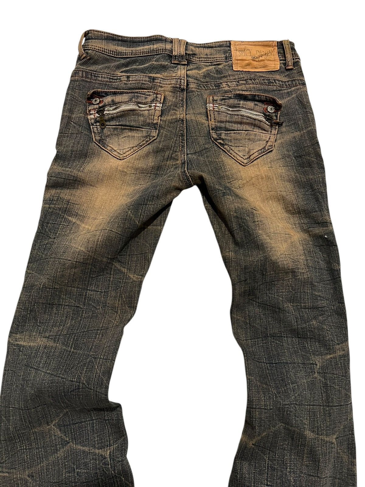 If Six Was Nine × Japanese Brand × Le Grande Bleu (L.G.B.) Spicy denim mudwash flared Denim pants Size US 29 - 6 Thumbnail