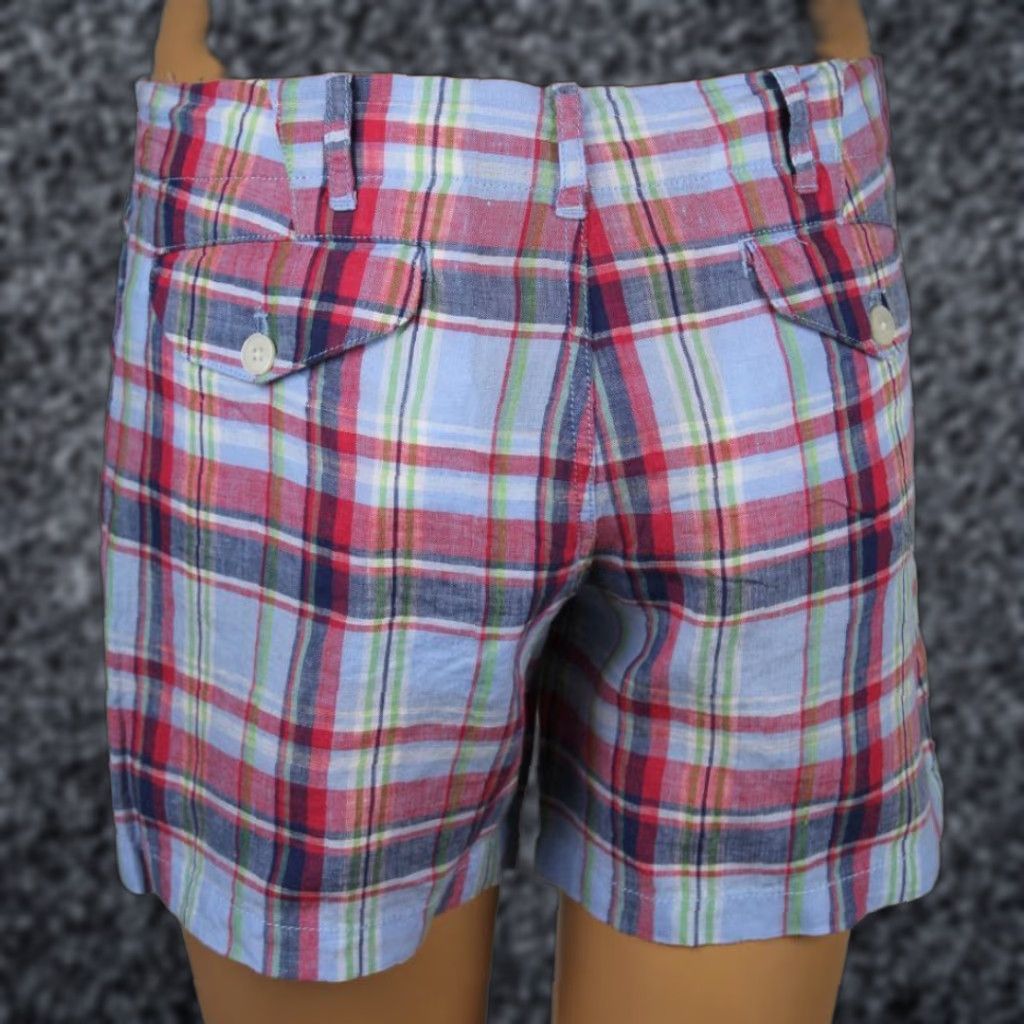 Ralph Lauren Ralph Lauren Sport Blue Red Green Plaid Shorts NWT 4 - Women - Casual Shorts - 100% Cotton - Multi-Color - Size 4 Size 27" / US 4 / IT 40 - 1 Thumbnail