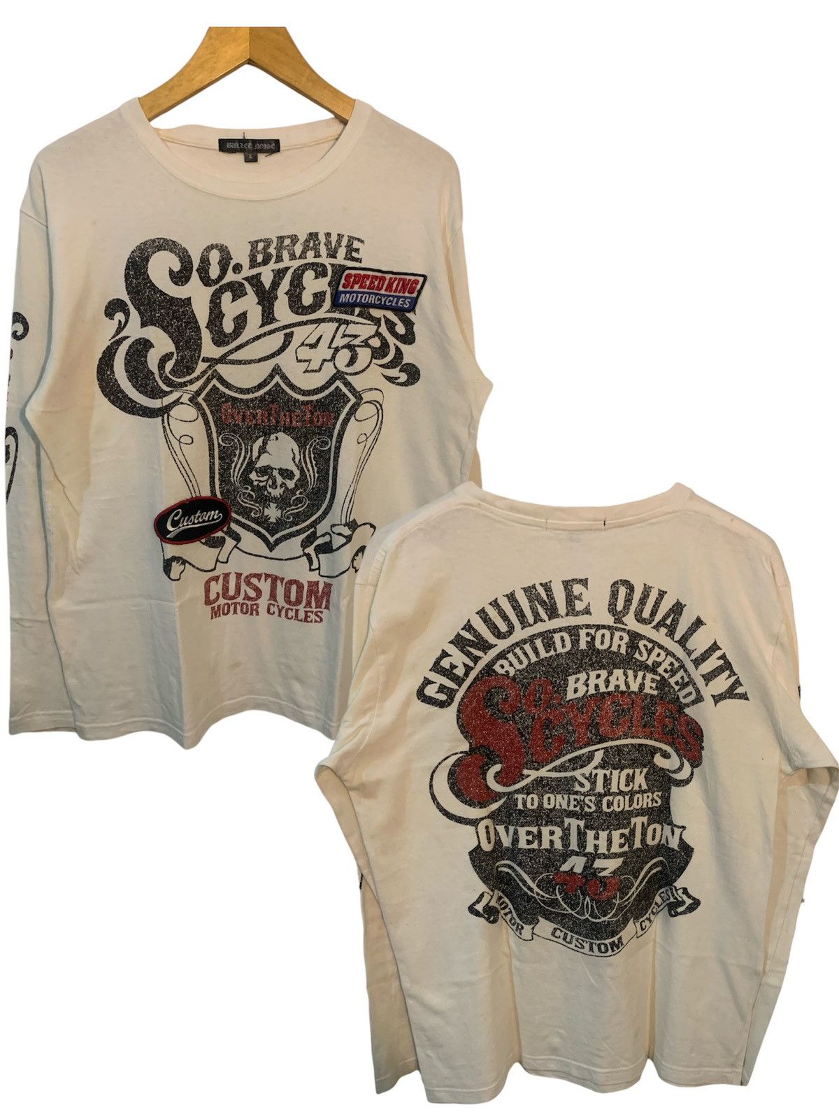 14th Addiction × Le Grande Bleu (L.G.B.) × Yasuyuki Ishii Japanese poem Long Sleeve LGB styel Size US L / EU 52-54 / 3 - 1 Thumbnail