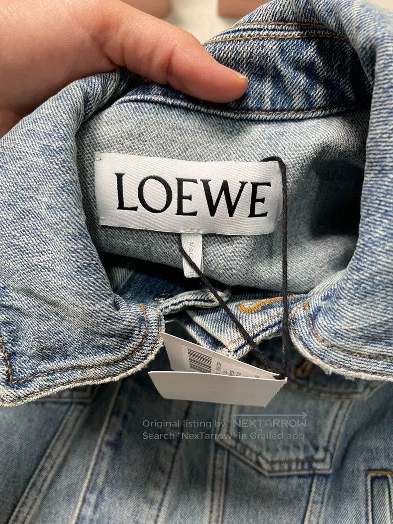 Loewe Loewe FW23 Logo Chain Decorated Single-Breasted Long Sleev Size XXS / US 00 / IT 34 - 2 Thumbnail