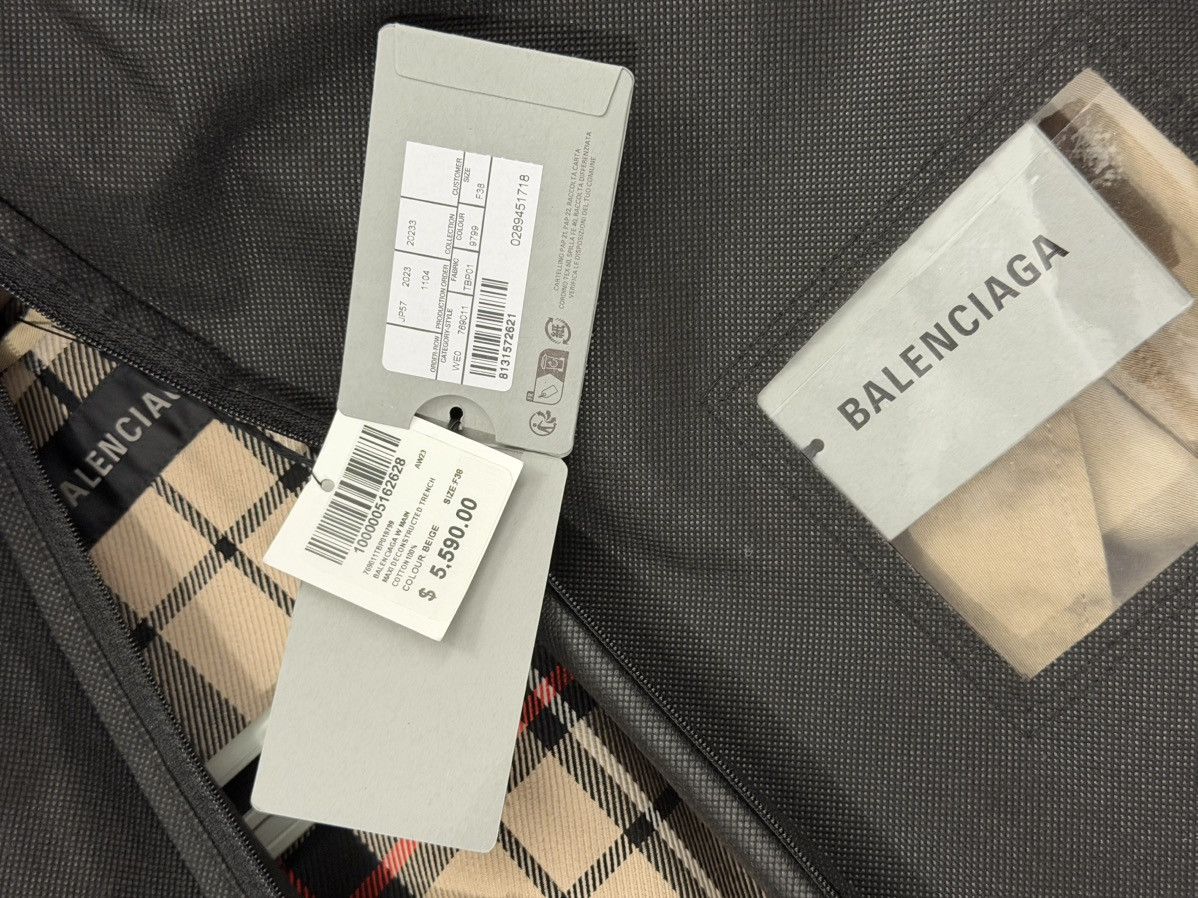Balenciaga BALENCIAGA Deconstructed Oversized Long Trench Coat NWT Size S / US 4 / IT 40 - 4 Thumbnail