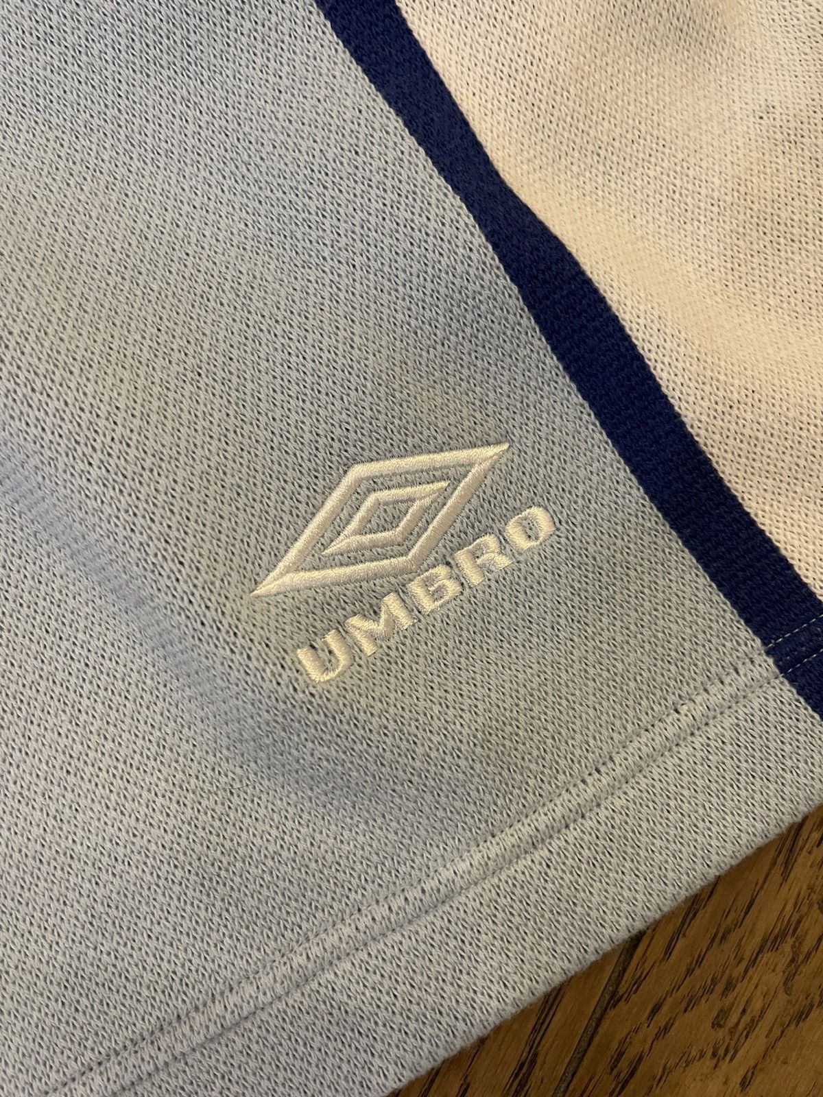 Supreme × Umbro Supreme x Umbro Knit Soccer short blue/white Size US 33 - 4 Thumbnail