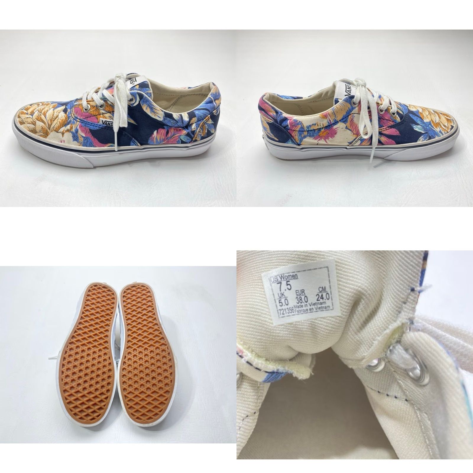 Vans VANS Doheny Palm Leaves 721356 Size 7.5 Lace-Up Sneakers Tropical Skater Womens Size US 8 / IT 38 - 8 Thumbnail