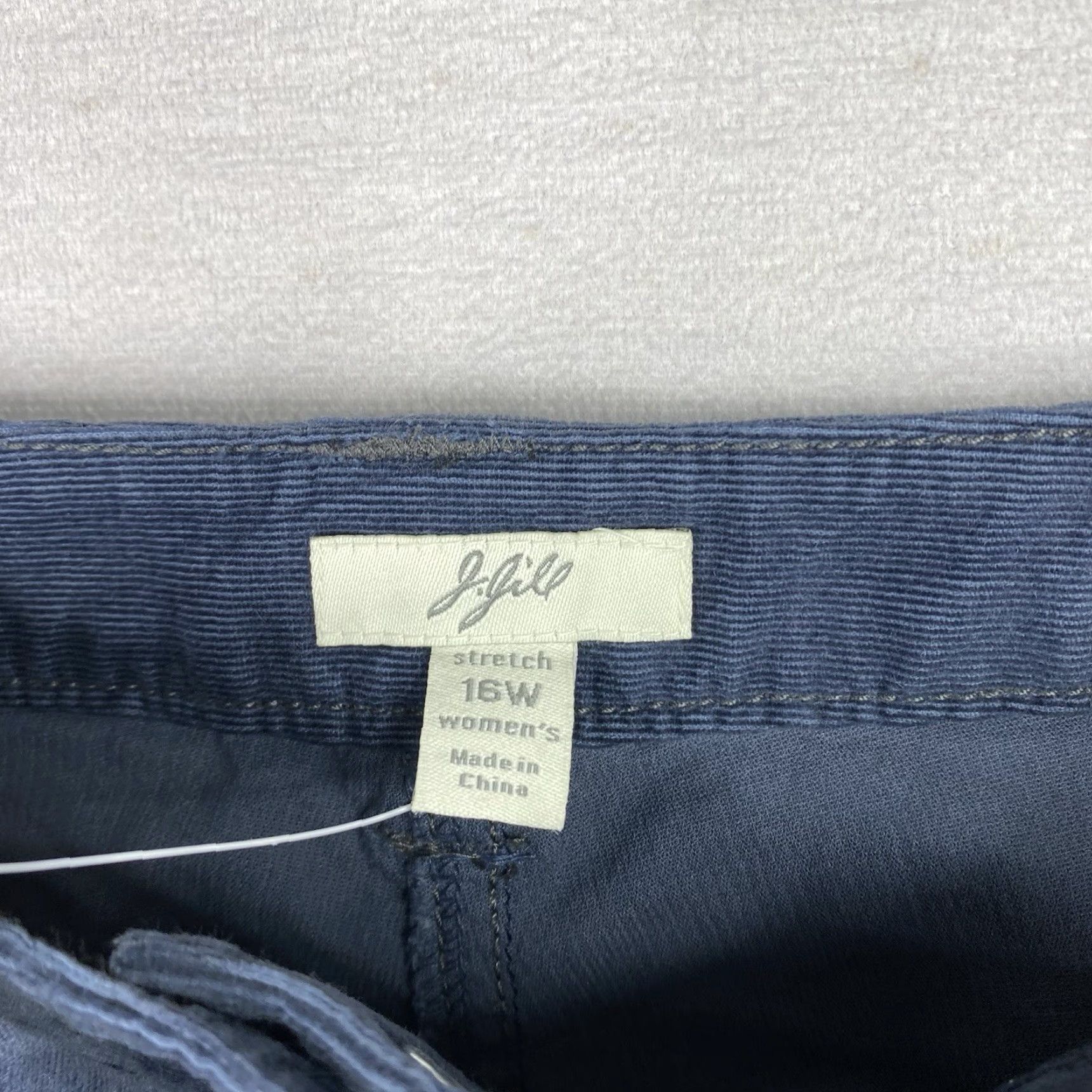 J. Jill J. Jill Pant Blue 16W Wide-Leg Cropped Corduroy NWT Womens Pants Size 38" / US 16 / IT 52 - 5 Thumbnail