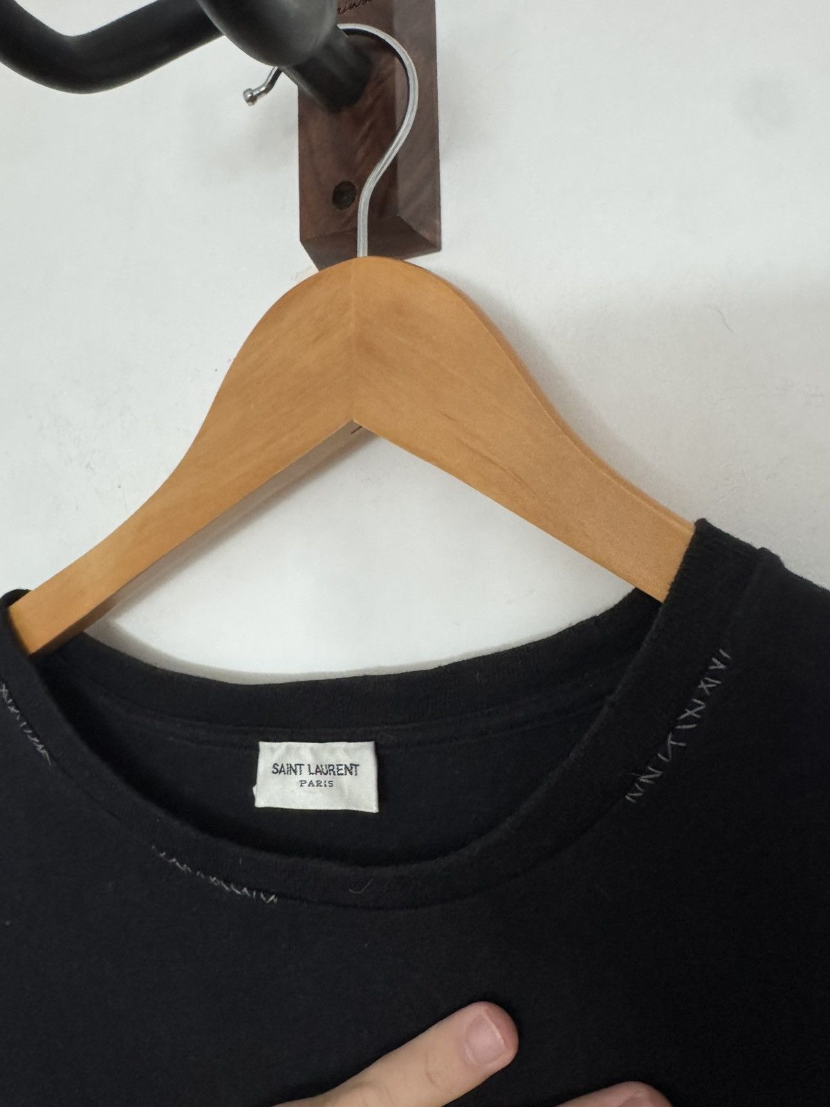 Saint Laurent Paris Heart Motif T Size US L / EU 52-54 / 3 - 3 Thumbnail