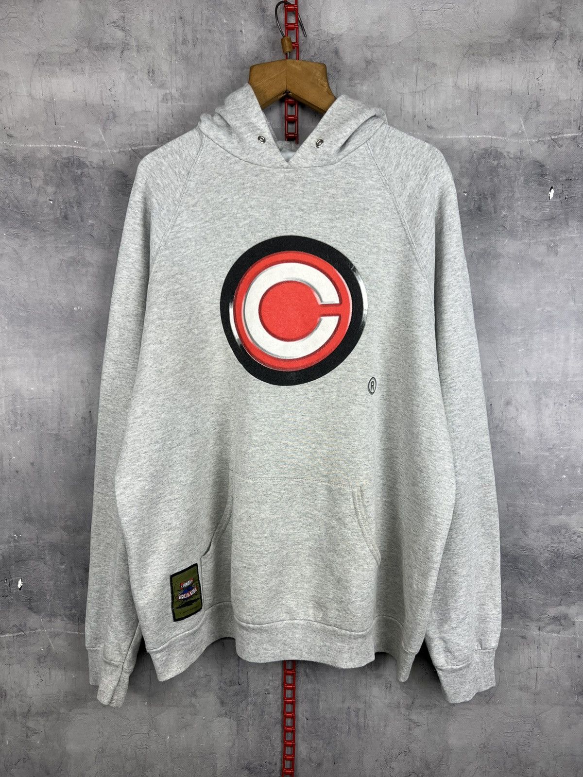 Rap Tees Vintage 90s Conart World Wide Big Logo Hoodie Size Xl Size US XL / EU 56 / 4 - 1 Thumbnail