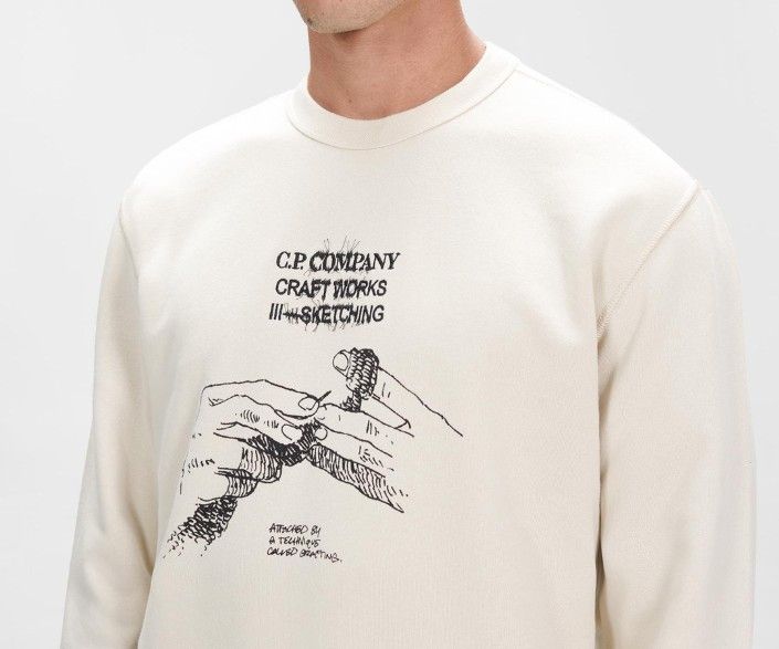 C.P.Company Brushed Fleece Craftworks Sweatshirt Tops