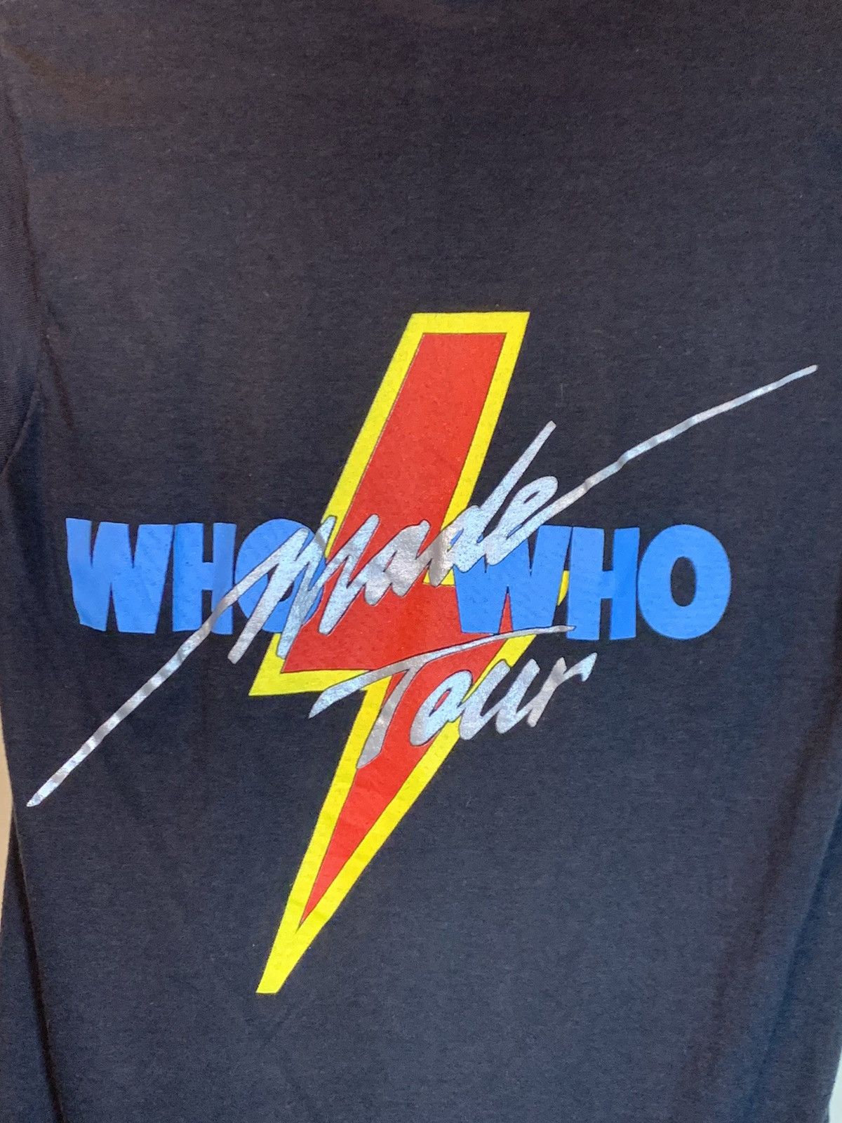 AC/DC × Band Tees × Vintage *RARE* Vintage 1986 AC/DC Who Made Who Single Stitch T-Shirt Size US S / EU 44-46 / 1 - 4 Thumbnail