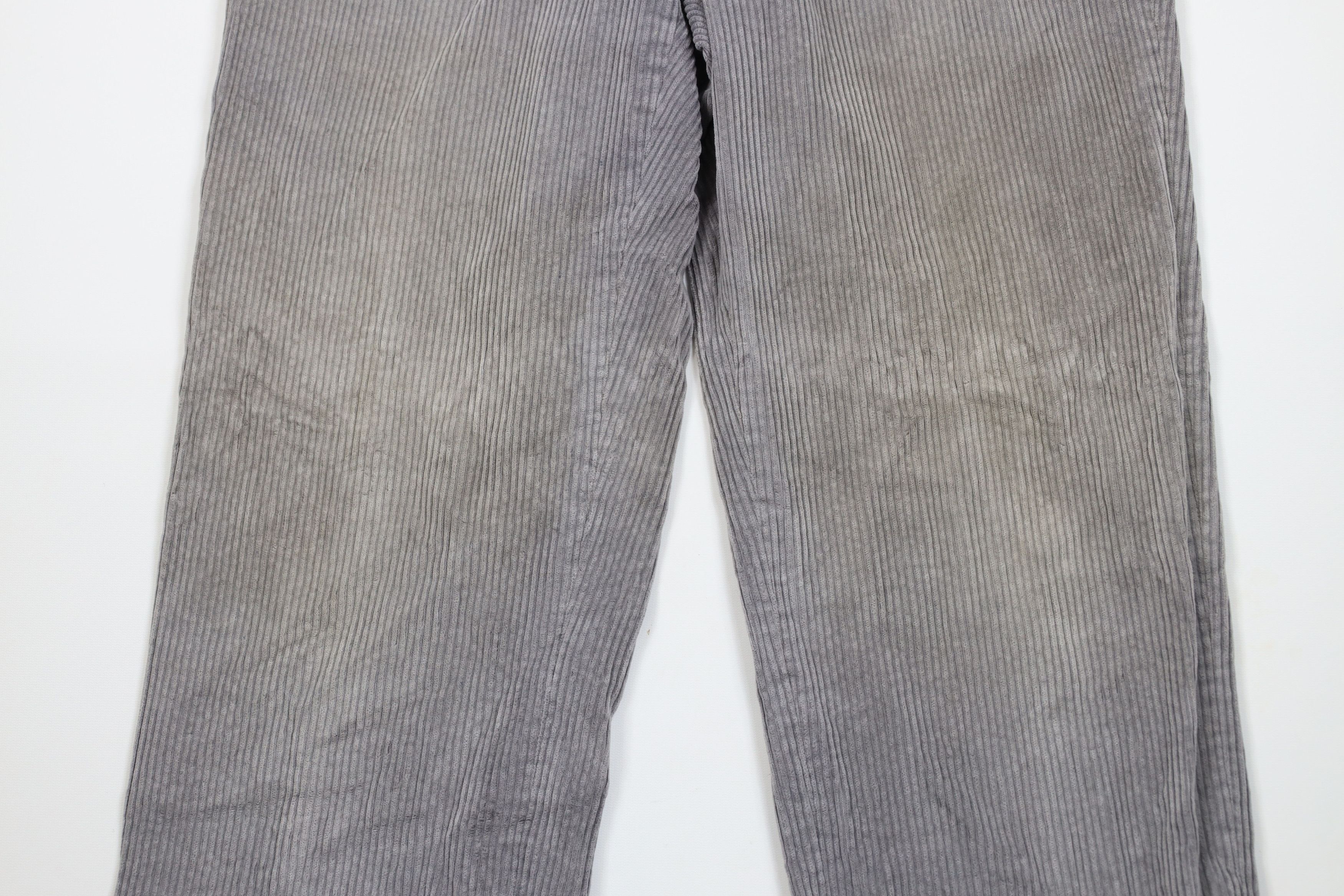 Lands' End × Vintage Vintage 70s Lands End Heavy Wide Leg Corduroy Pants Gray USA Size US 38 / EU 54 - 3 Thumbnail