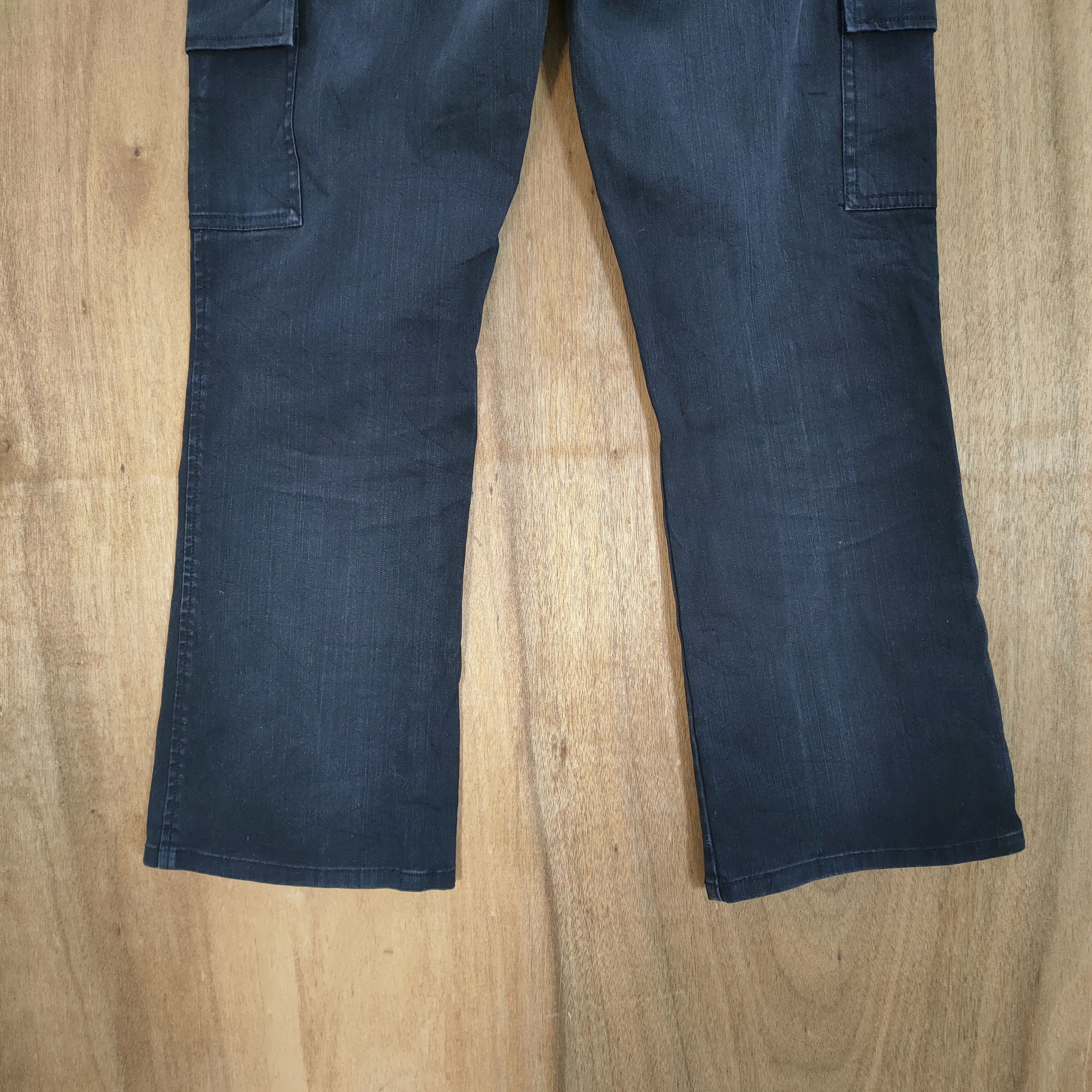 Japanese Brand JAPANESE BRAND BLACK FLARED CARGO PANTS Size US 28 / EU 44 - 10 Thumbnail
