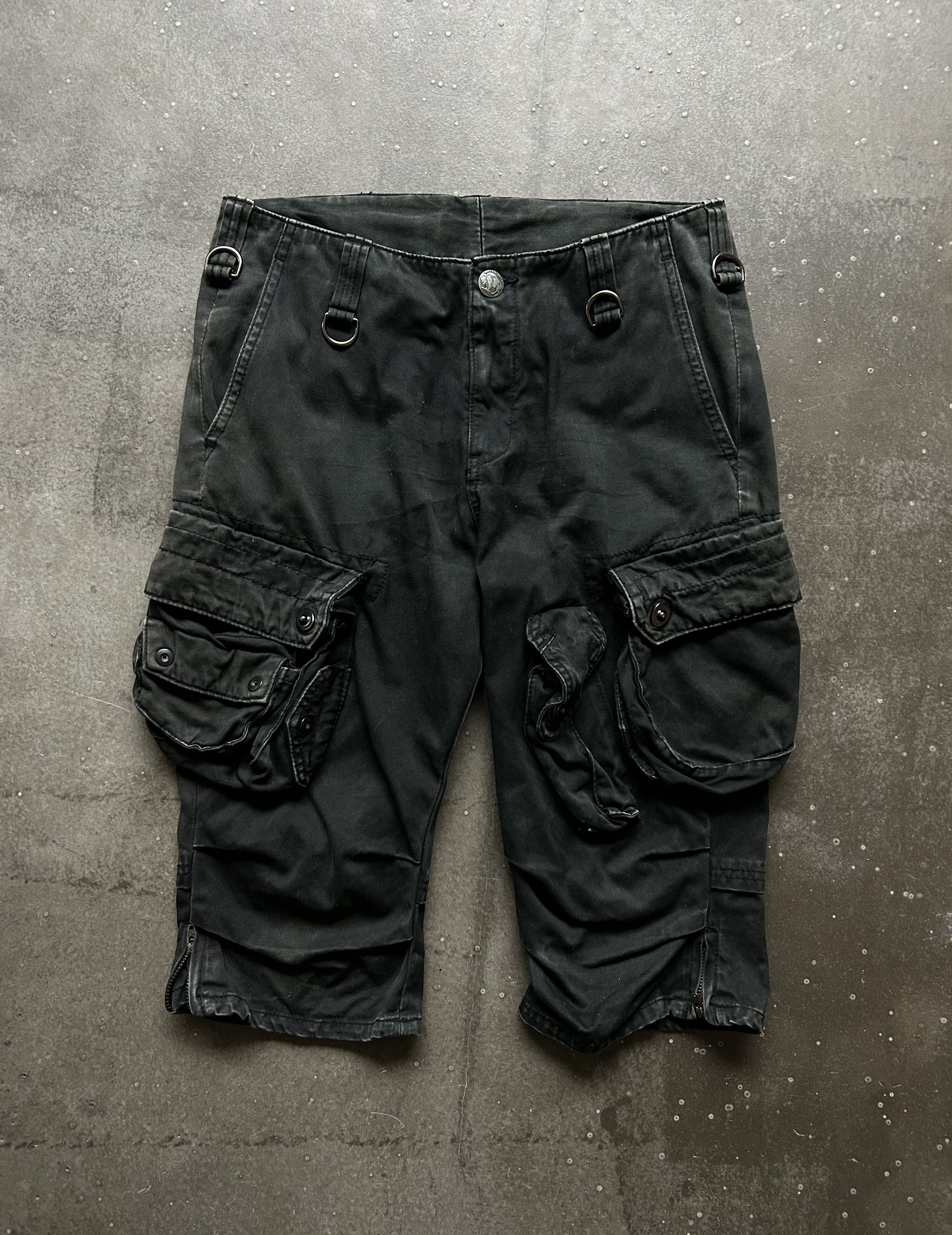 BUFFALO BOBS Black Cargo Shorts by Buffalo Bobs Size US 30 / EU 46 - 1 Thumbnail