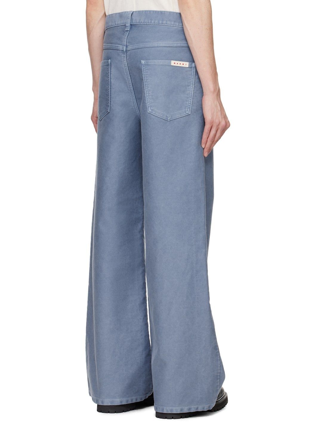 Marni o1w1db11025 Overdyed Jeans in Blue Size US 32 / EU 48 - 3 Thumbnail