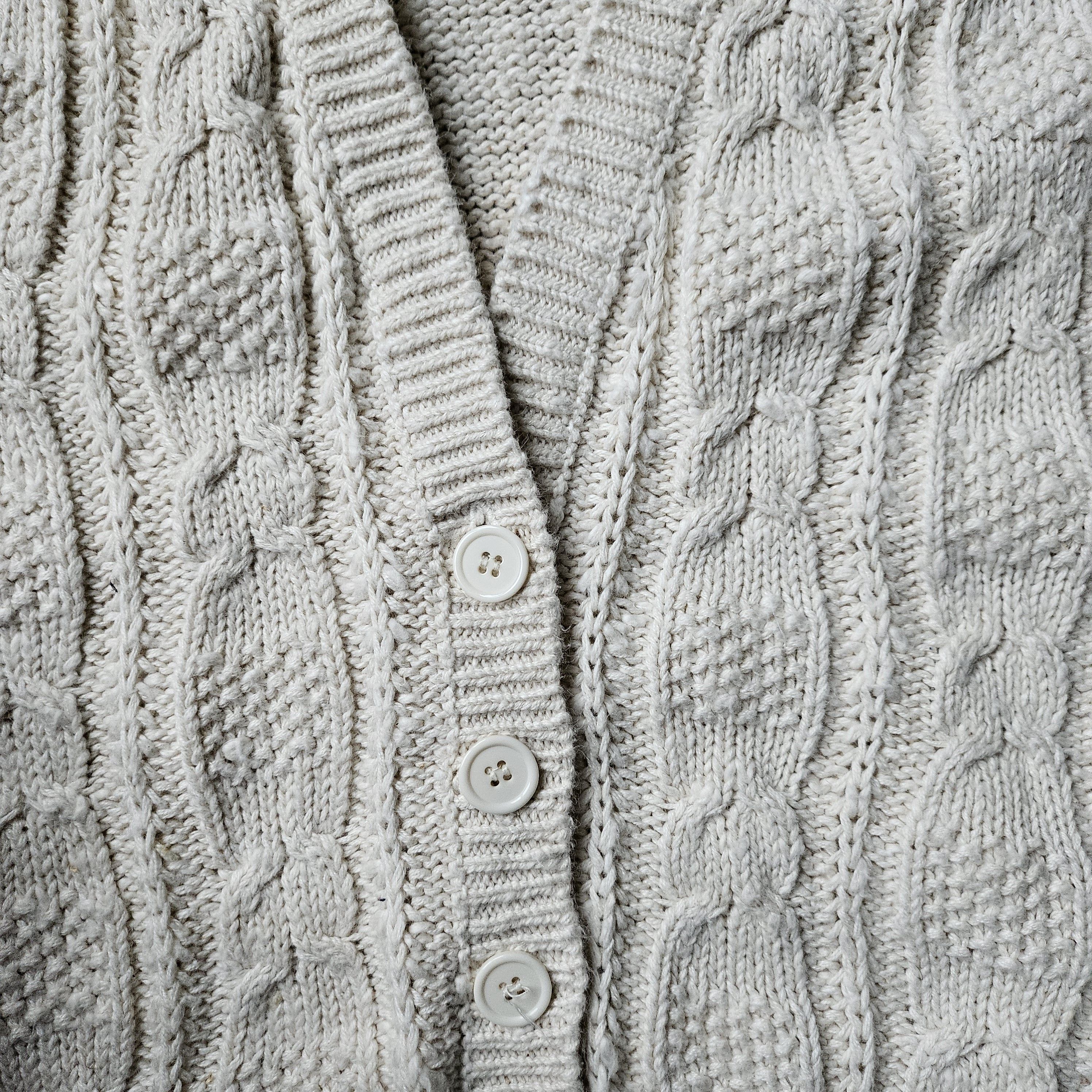 Vintage Vintage 80's Russ Studio Cable Knit Vest Size M / US 6-8 / IT 42-44 - 4 Thumbnail