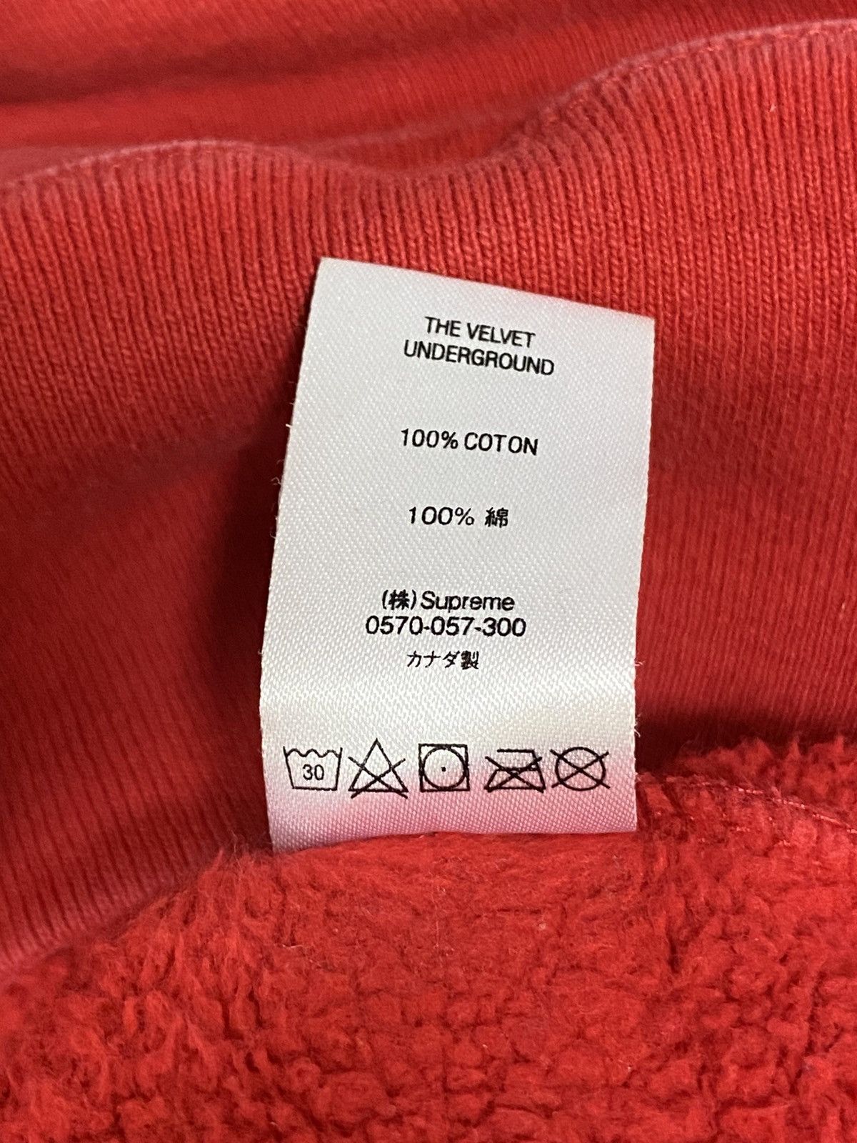 Supreme Supreme Velvet Underground FW19 Pullover Hoodie Red Size XL Size US XL / EU 56 / 4 - 9 Thumbnail
