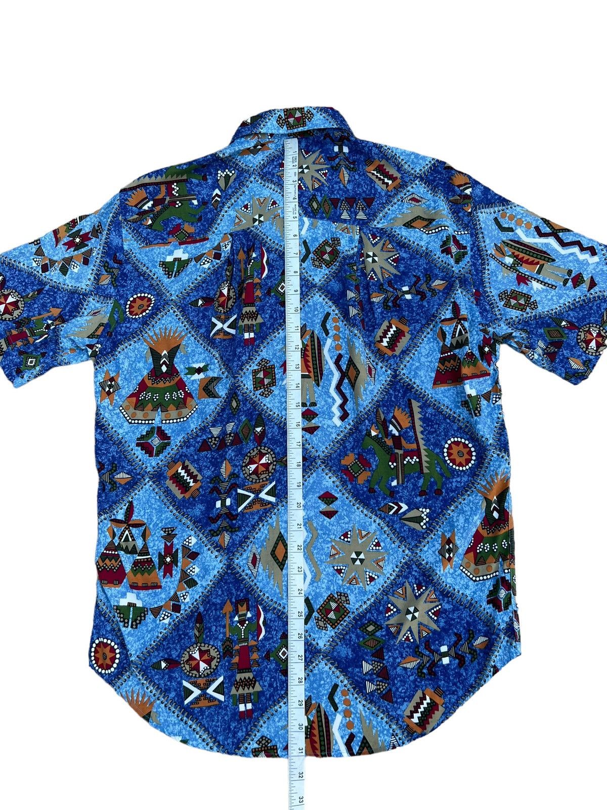 Vintage Michele D’Ambra Italy Ancient Middle East Art Rayon Shirt Size US M / EU 48-50 / 2 - 4 Thumbnail