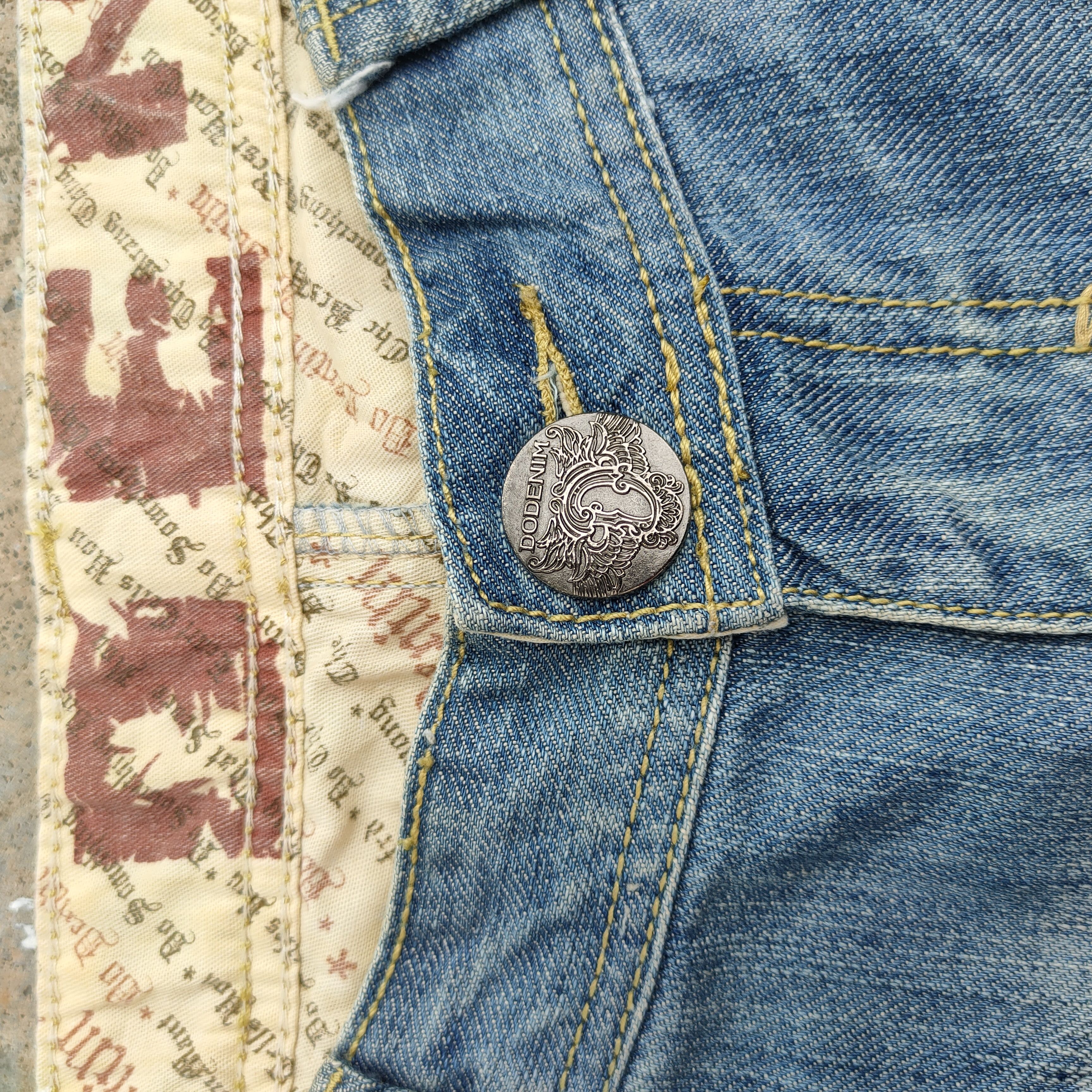 Japanese Brand VINTAGE DO DENIM DISTRESSED FADED JEANS DENIM PANTS Size US 34 / EU 50 - 4 Thumbnail