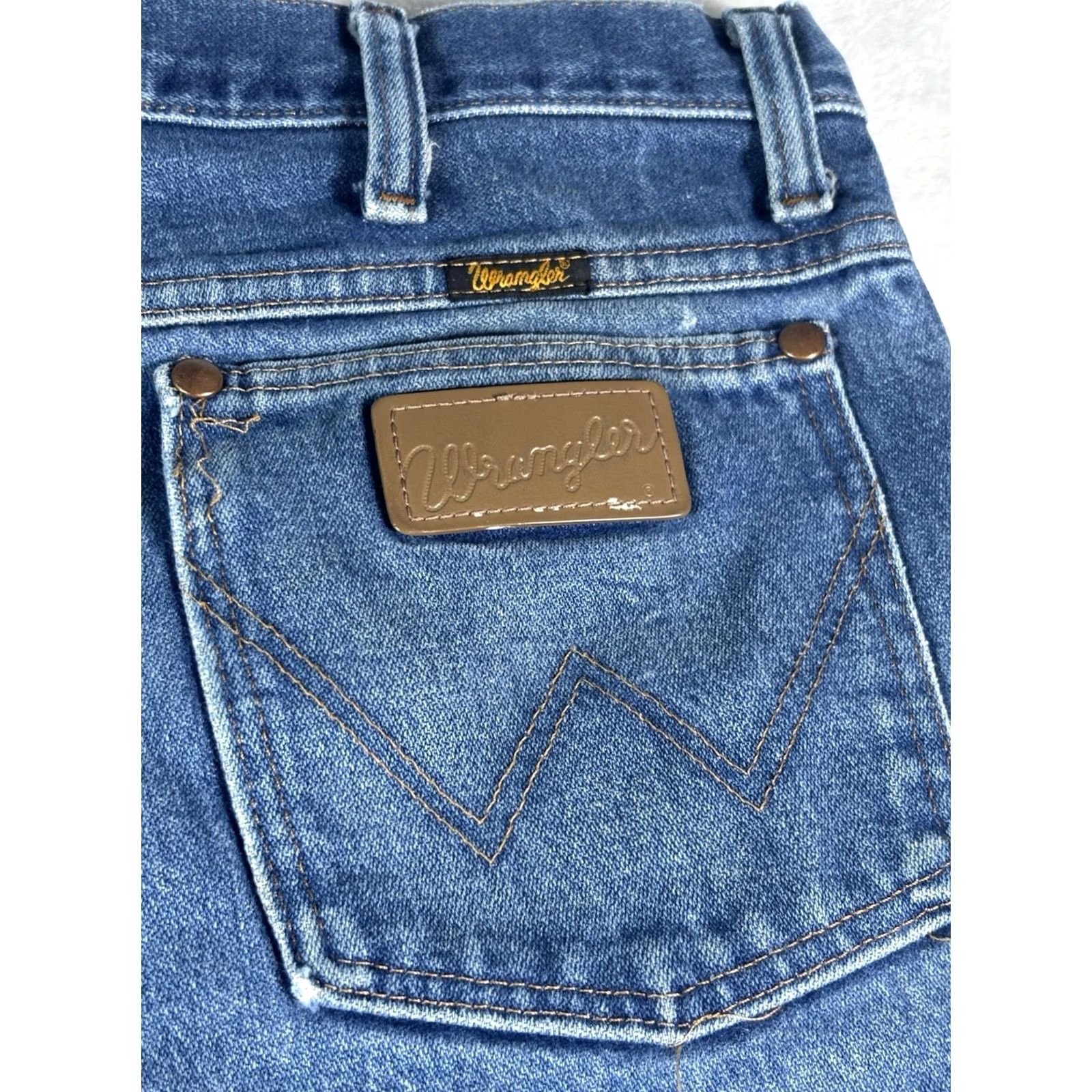 Wrangler VINTAGE Wrangler Cowboy Cut Jeans 936DEN Bootcut Regular 35x34 Denim Blue Cotton 5-Pocket Mens Jeans Boots Western Cowboy Cut Mens Size US 35 - 7 Thumbnail