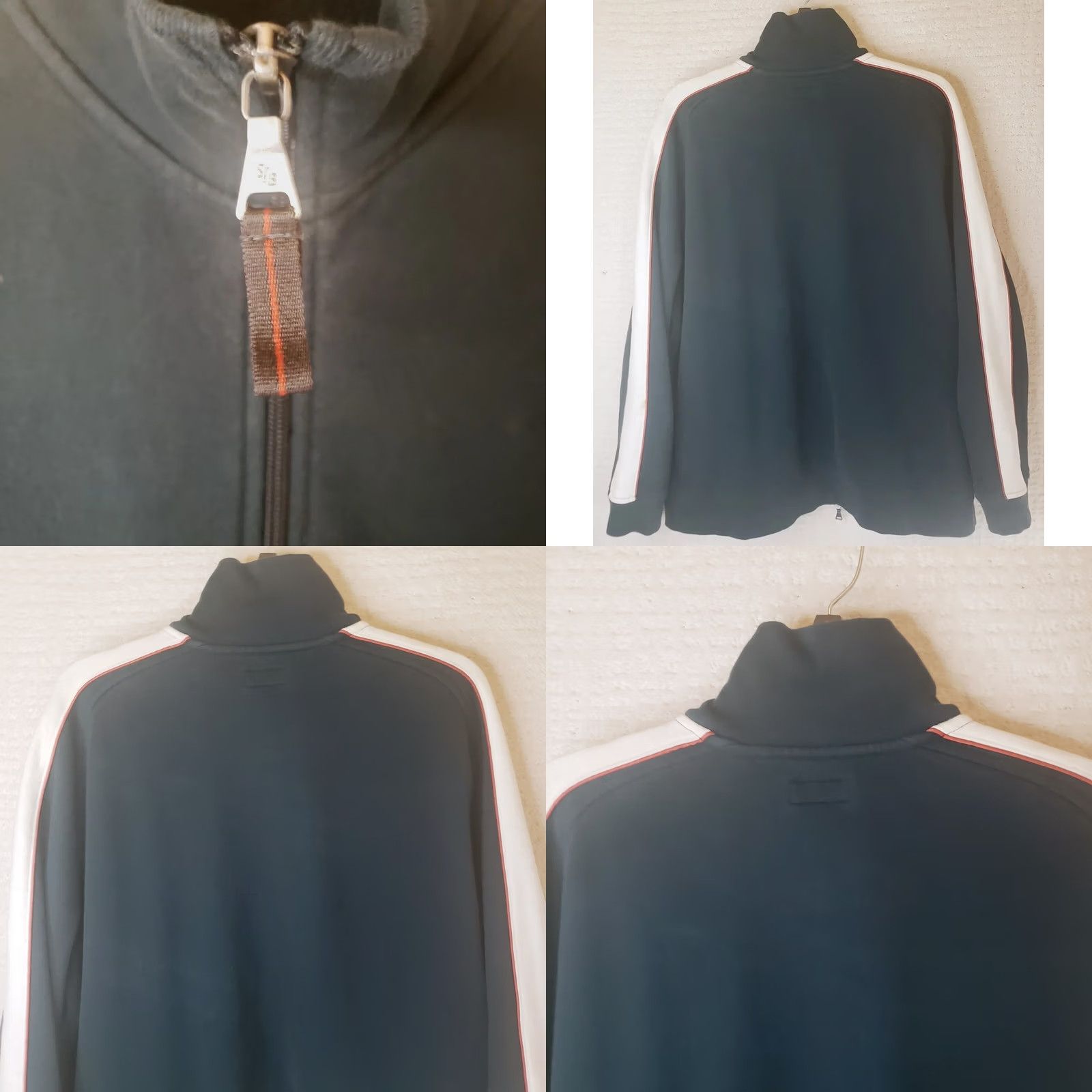 Vintage St. John'S Bay Jacket Mens XL Black White Orange Full Zip Pockets Mock Neck Size US XL / EU 56 / 4 - 8 Thumbnail