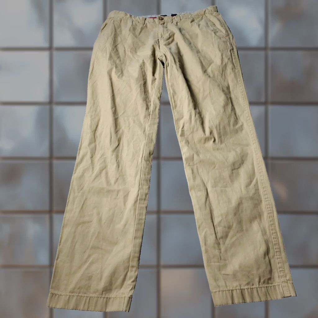 Tommy Hilfiger Pants Mens 32 X32 Tan Casual Streetwear Preppy Chino Crew Adult in Brown, Men's