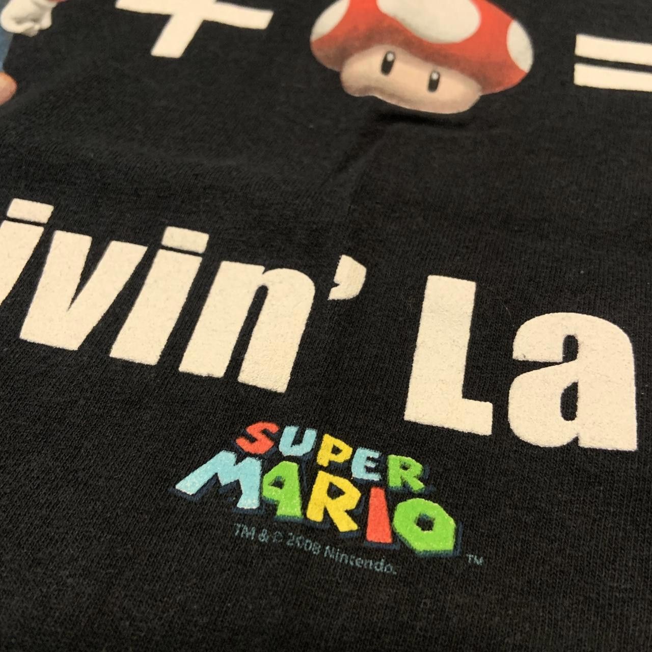 Designer Super Mario Living Large T Shirt 2008 Medium Size US M / EU 48-50 / 2 - 3 Thumbnail