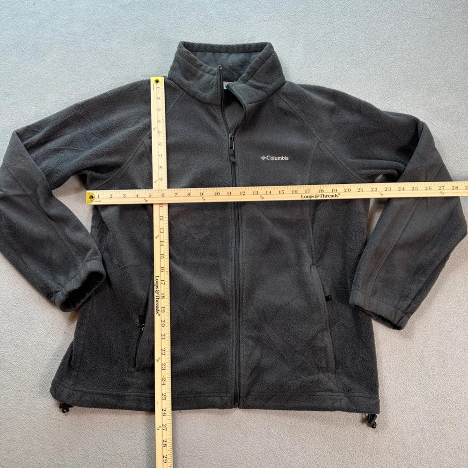 Columbia Columbia Full Zip Fleece Jacket Women's 1X Charcoal Gray Zip Size XL / US 12-14 / IT 48-50 - 2 Thumbnail
