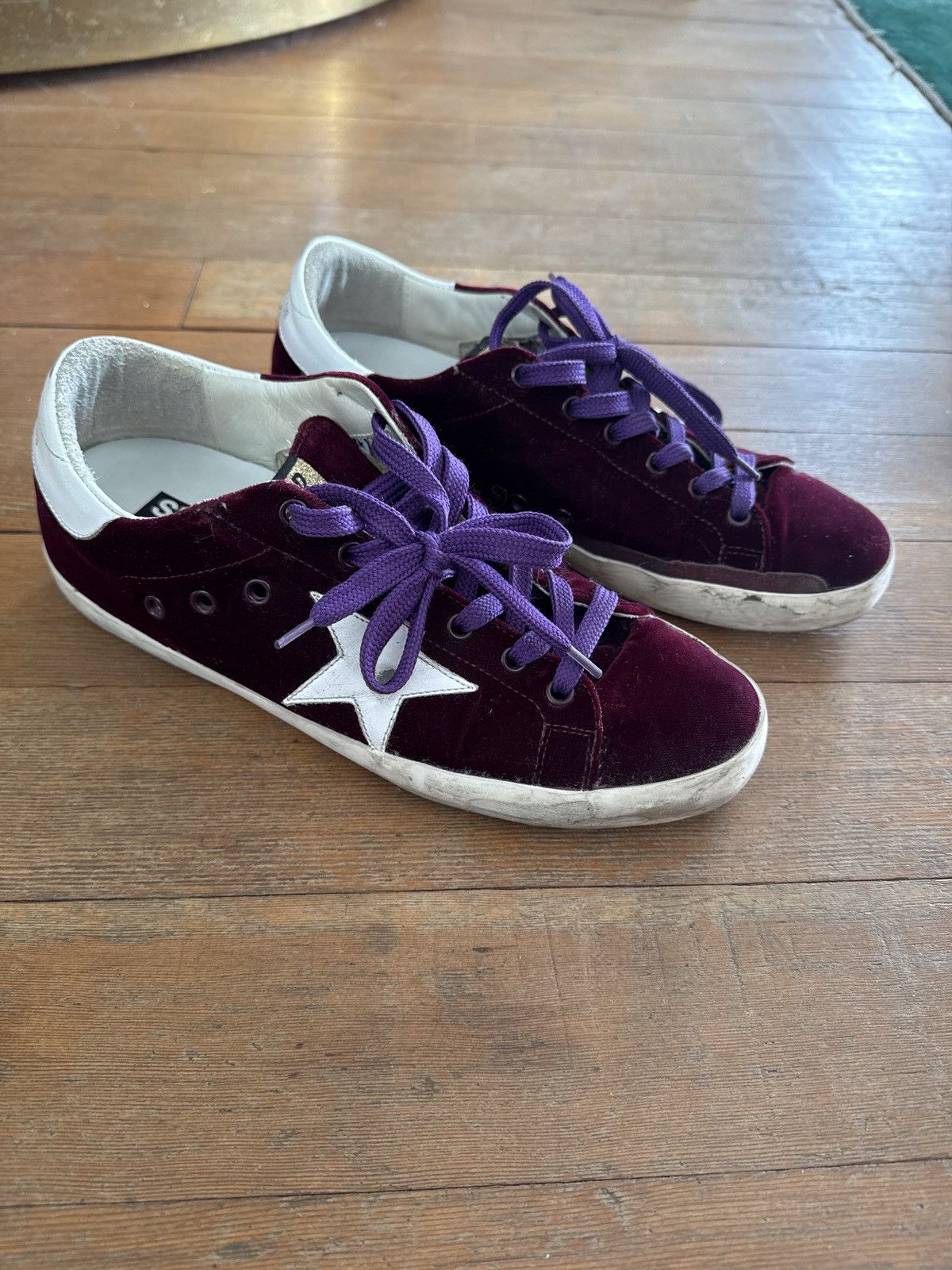 Golden Goose Golden Goose purple velvet sneakers Size US 7 / EU 40 - 1 Thumbnail