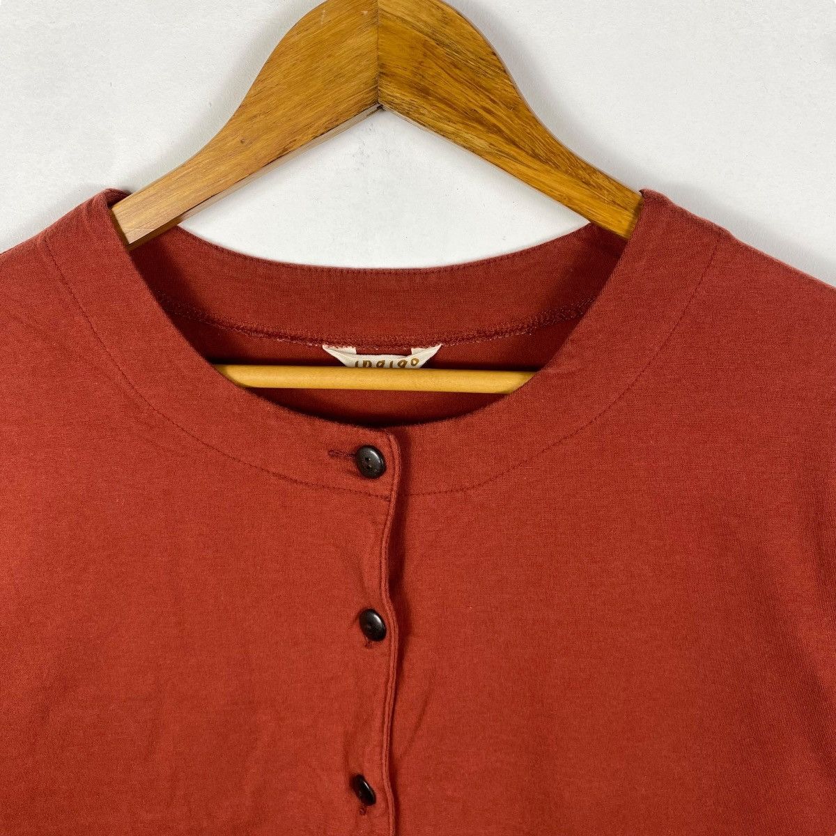 Indigo Japanese Brand INDIGO Button Cardigan Sweater Free Size Size M / US 6-8 / IT 42-44 - 2 Thumbnail