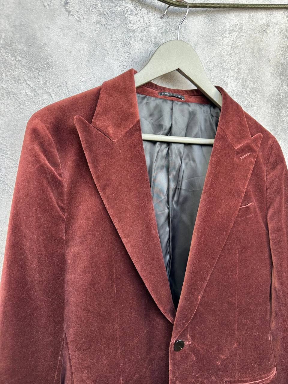 Reiss RRP $400 Reiss Apsara Tailored Single-Breasted Velvet Blazer Size 36R - 3 Thumbnail