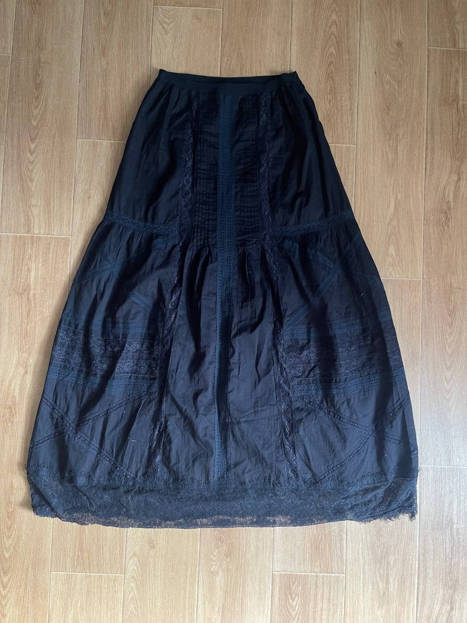Diesel Vintage Diesel Black Avant Garde Maxi Skirt Size 27" / US 4 / IT 40 - 2 Thumbnail