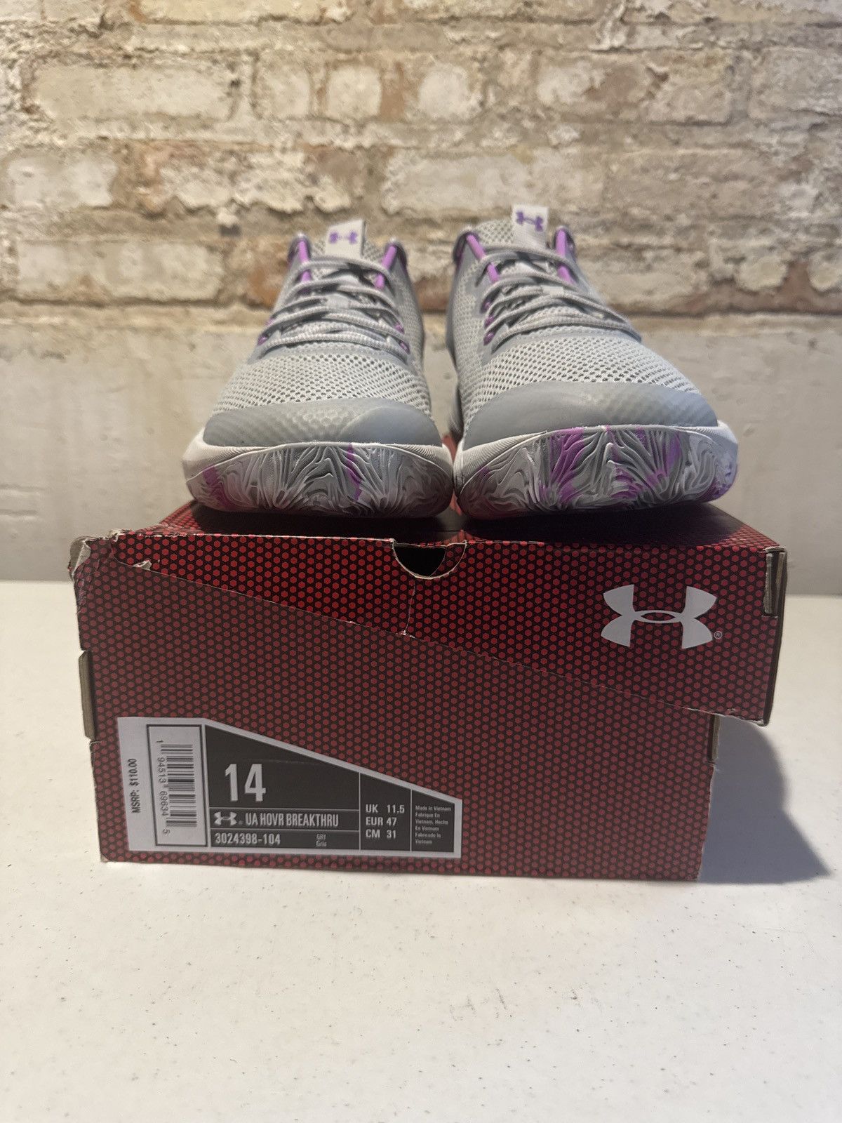 Under Armour HOVR Breakthru Size US 12.5 / EU 45-46 - 4 Thumbnail