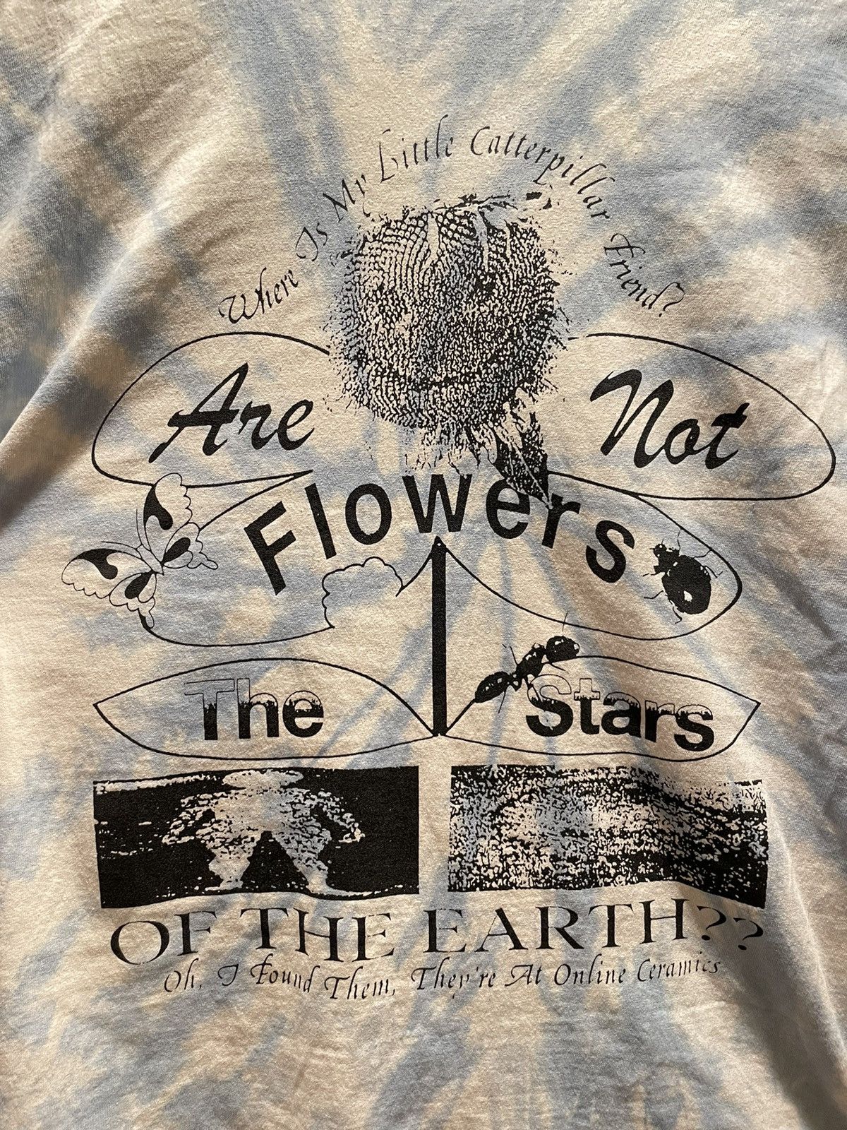 Online Ceramics Online Ceramics “Flowers Not The Stars” T-Shirt, Medium Size US M / EU 48-50 / 2 - 2 Thumbnail