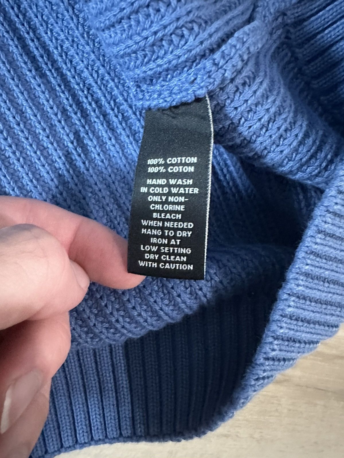 Saks Fifth Avenue Saks Fifth Avenue Blue Sweater Size US XL / EU 56 / 4 - 4 Thumbnail