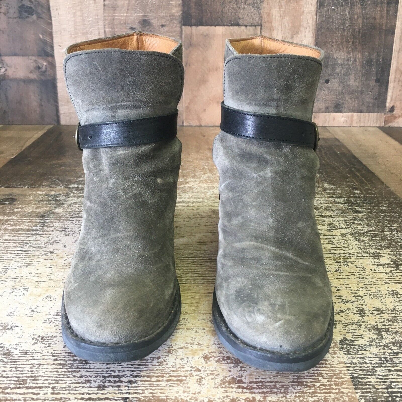 Fiorentini + Baker Fiorentini Baker Gray Ankle Suede Boots Womens EUR 36 US 6 Size US 6 / IT 36 - 7 Thumbnail