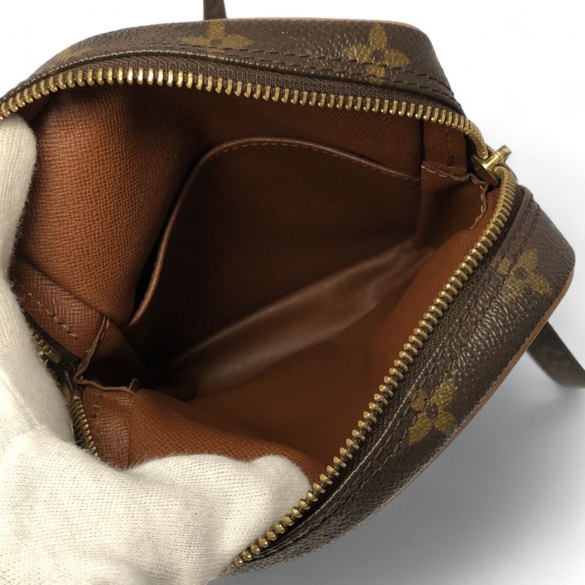 Louis Vuitton Louis Vuitton - Monogram Danube Brown Leather Shoulder Bag Size ONE SIZE - 8 Thumbnail
