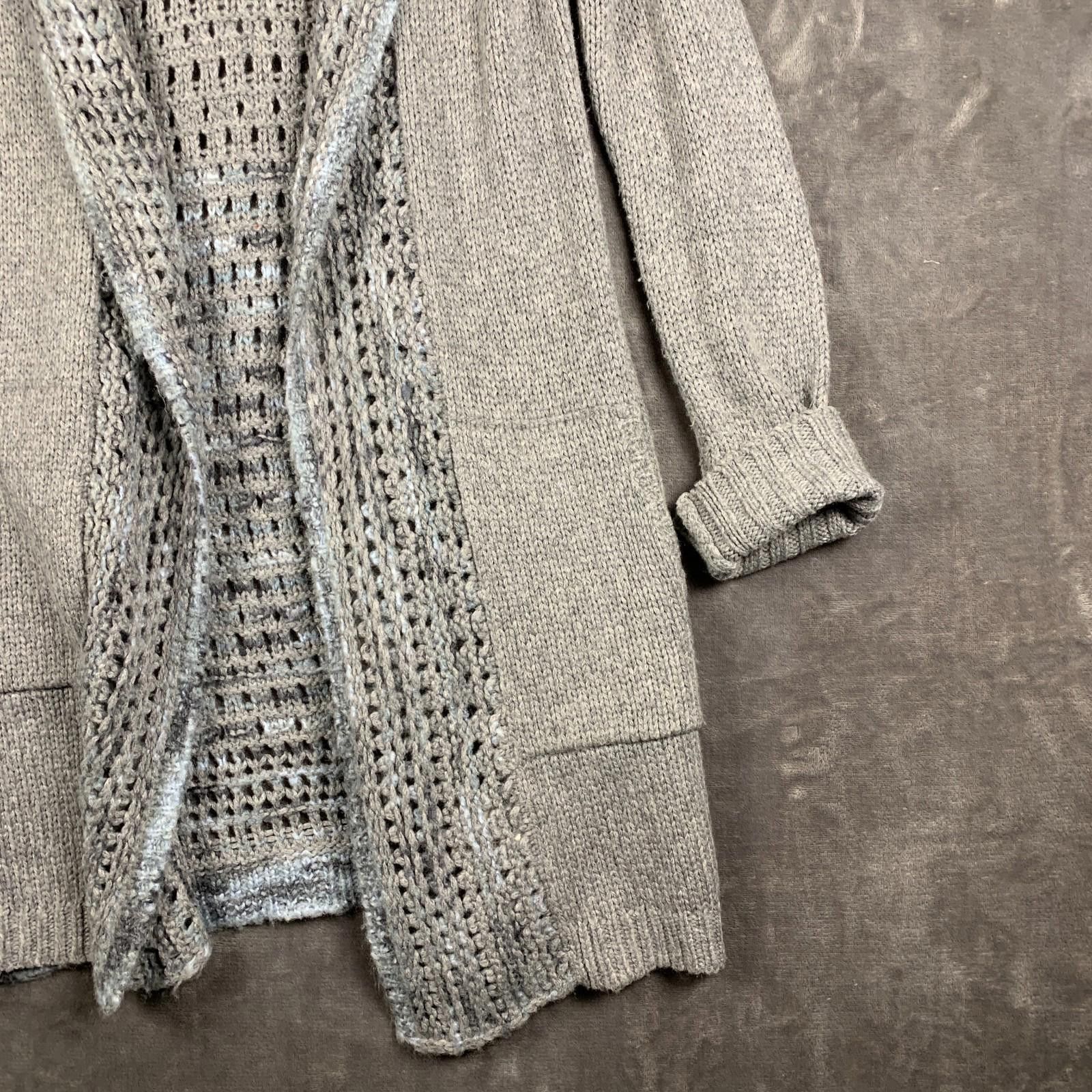 Designer Angel Of the North Open Front Hooded Cardigan Sz. Med (368) Size M / US 6-8 / IT 42-44 - 4 Thumbnail