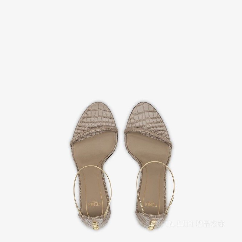 Fendi o1s1wg110425 Sandals in Grey Size US 8 / IT 38 - 4 Thumbnail