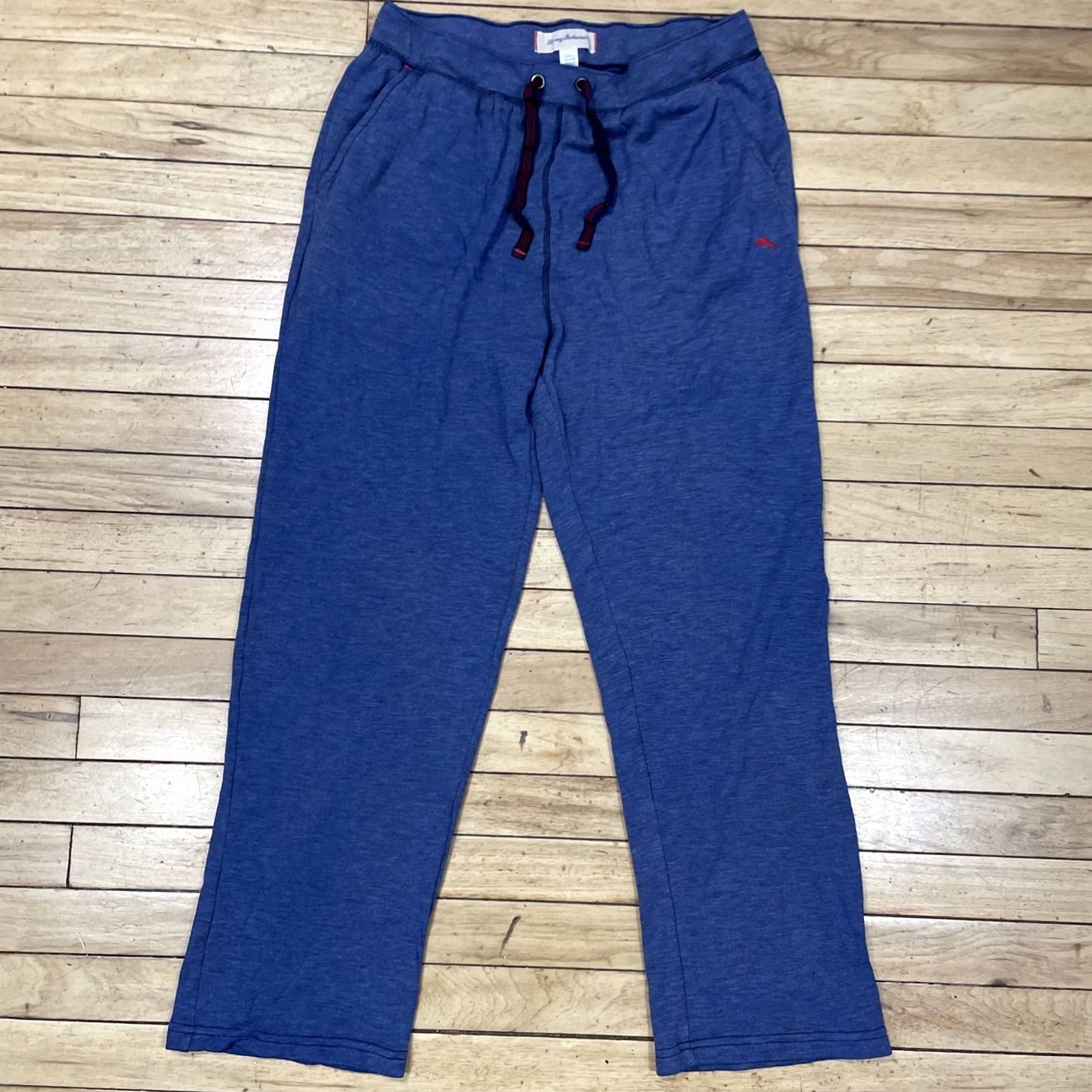 Tommy Bahama TOMMY BAHAMA Pants L Mens Blue Drawstring Knit 3% Polyamide Acrylic Cotton Large Size US 33 - 3 Thumbnail