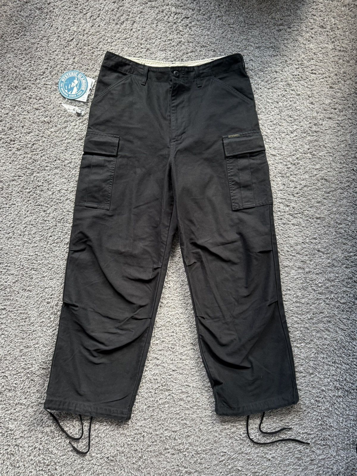 Hysteric Glamour Hysteric Glamour 2025 Black Cargo Pants Medium M Size US 32 / EU 48 - 1 Thumbnail