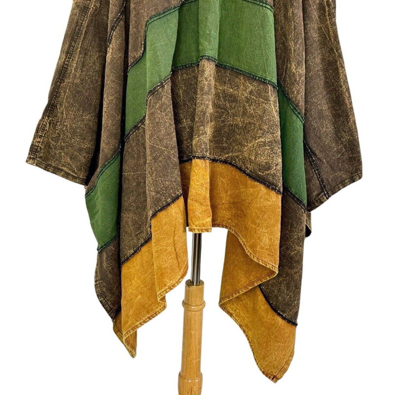 Kathmandu Vintage KATHMANDU IMPORTS Hooded Poncho 100% Cotton OS Size ONE SIZE - 10 Thumbnail