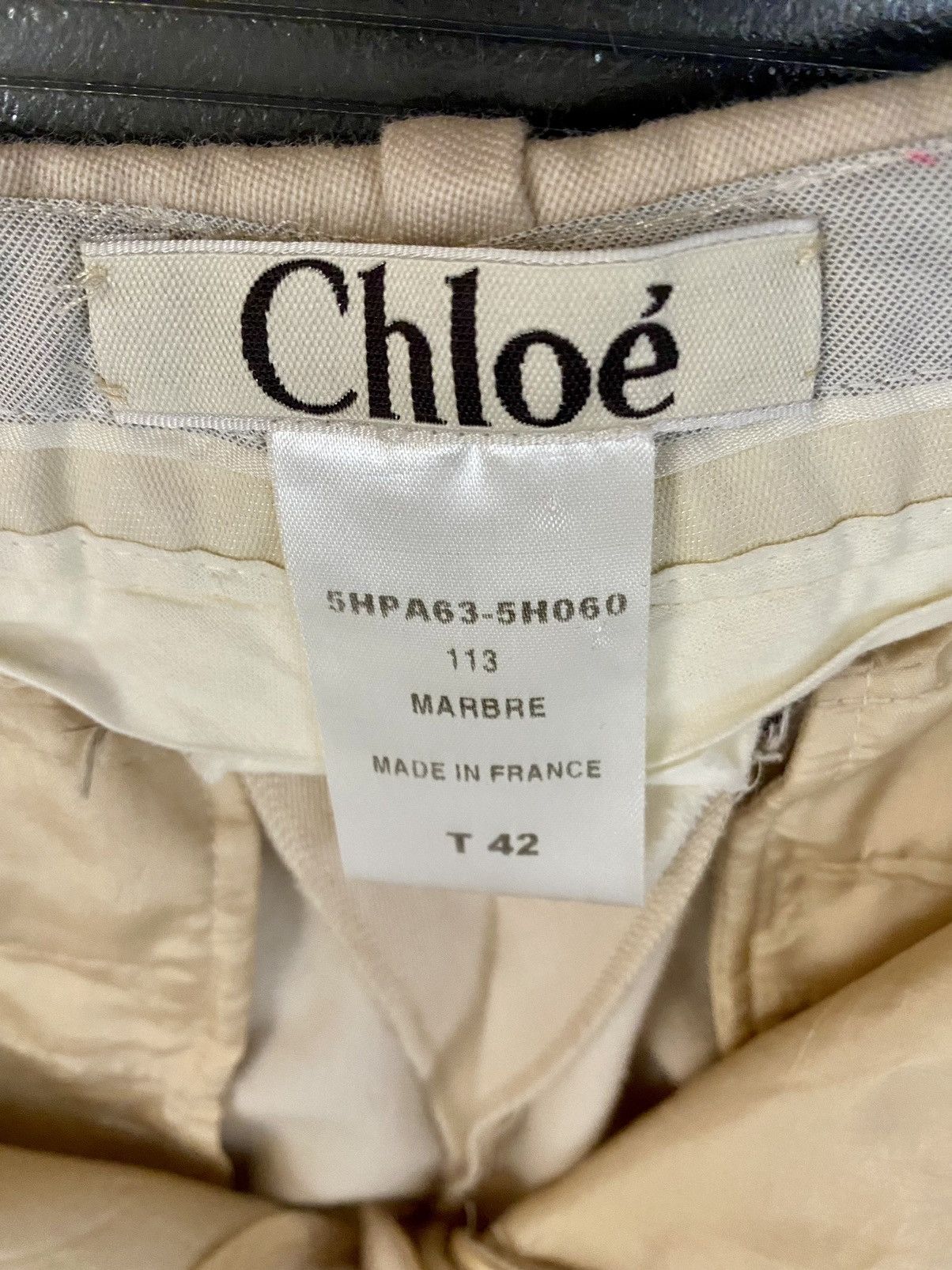 Chloe Chloé 🇫🇷 pink rose wool straight wide leg Marbre trousers 42 Size 28" / US 6 / IT 42 - 2 Thumbnail