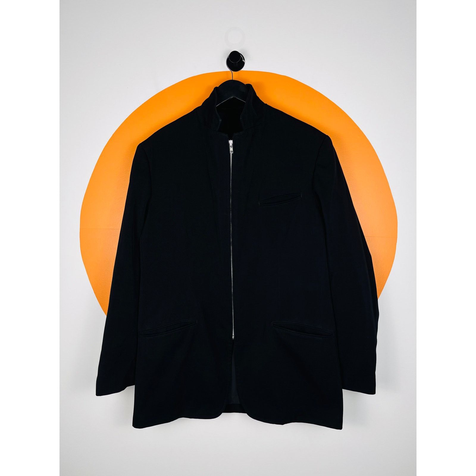 Yohji Yamamoto Y's for men 80s Double Chester Coat Navy Wool Size