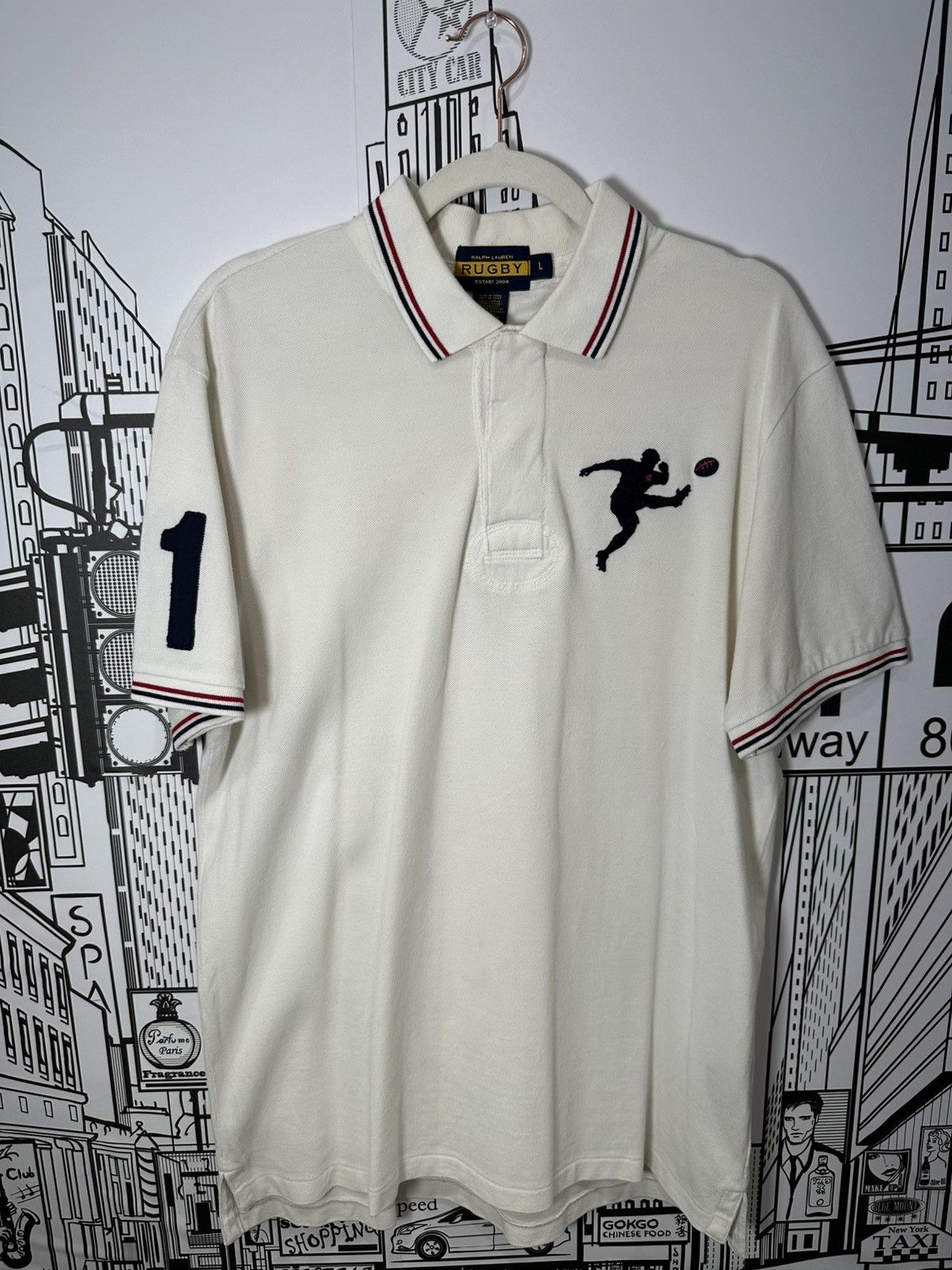 Polo Ralph Lauren Rugby Ralph Lauren Big Kicker Polo White L Size US L / EU 52-54 / 3 - 1 Thumbnail