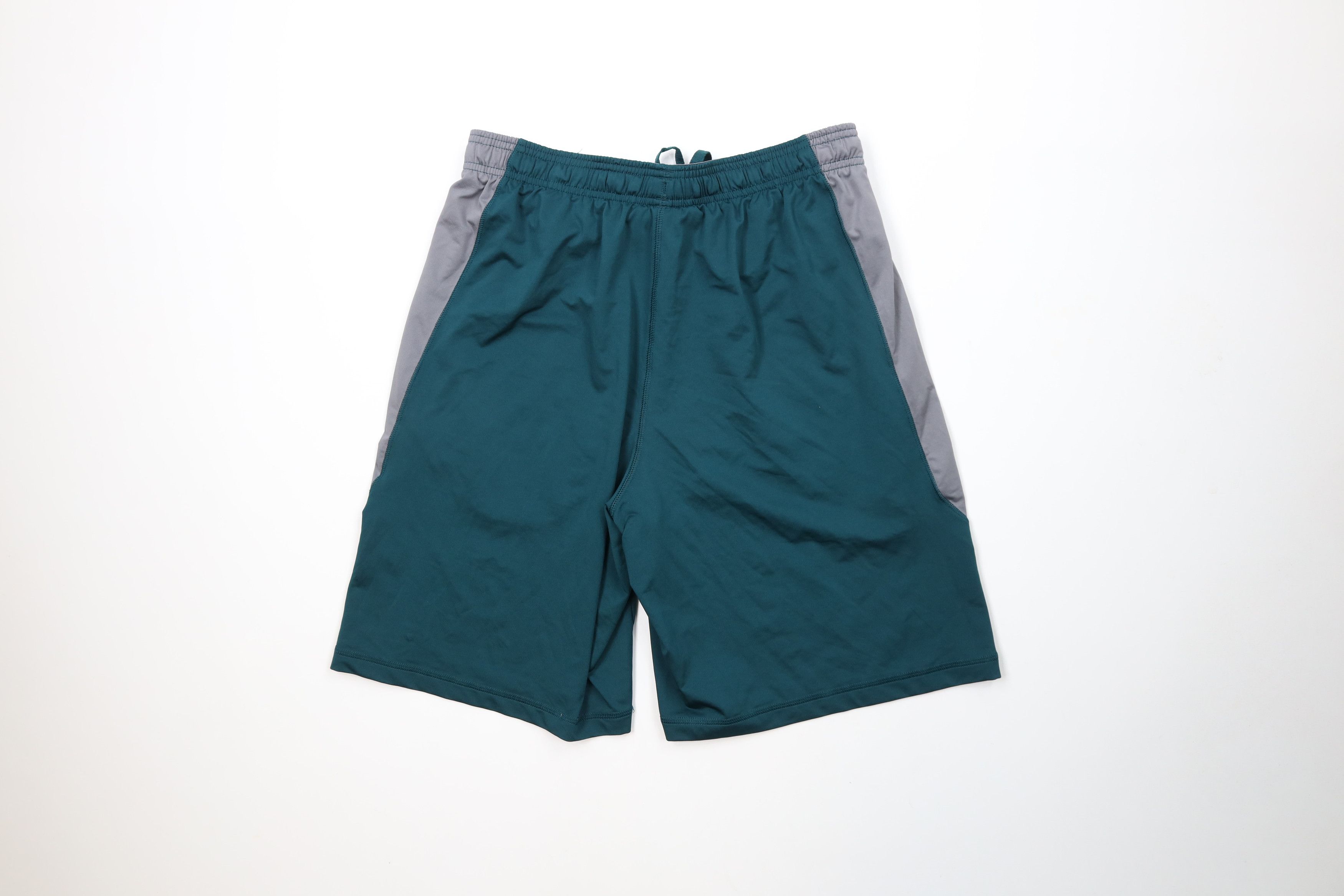 Under Armour × Vintage Under Armour HeatGear Block Gym Basketball Shorts Green Size US 34 / EU 50 - 10 Thumbnail