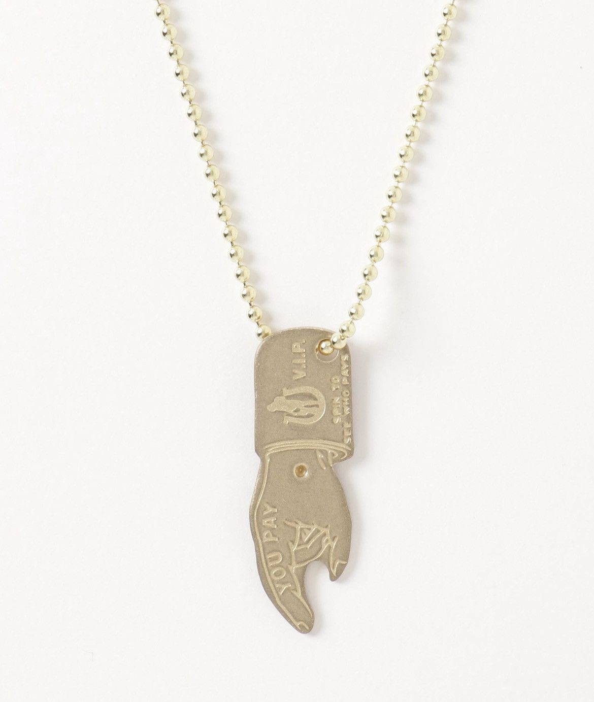Hysteric Glamour HYSTERIC GLAMOUR YOU PAY NECKLACE Size ONE SIZE - 2 Thumbnail