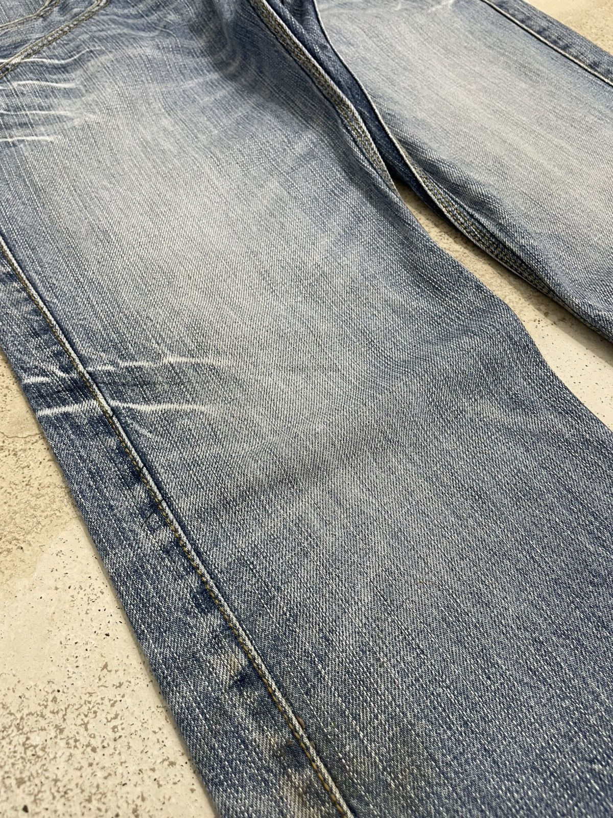 HIDEAWAYS × Nicole Club Hideaways Nicole Light Wash Whisker Y2K Design Size US 30 / EU 46 - 6 Thumbnail