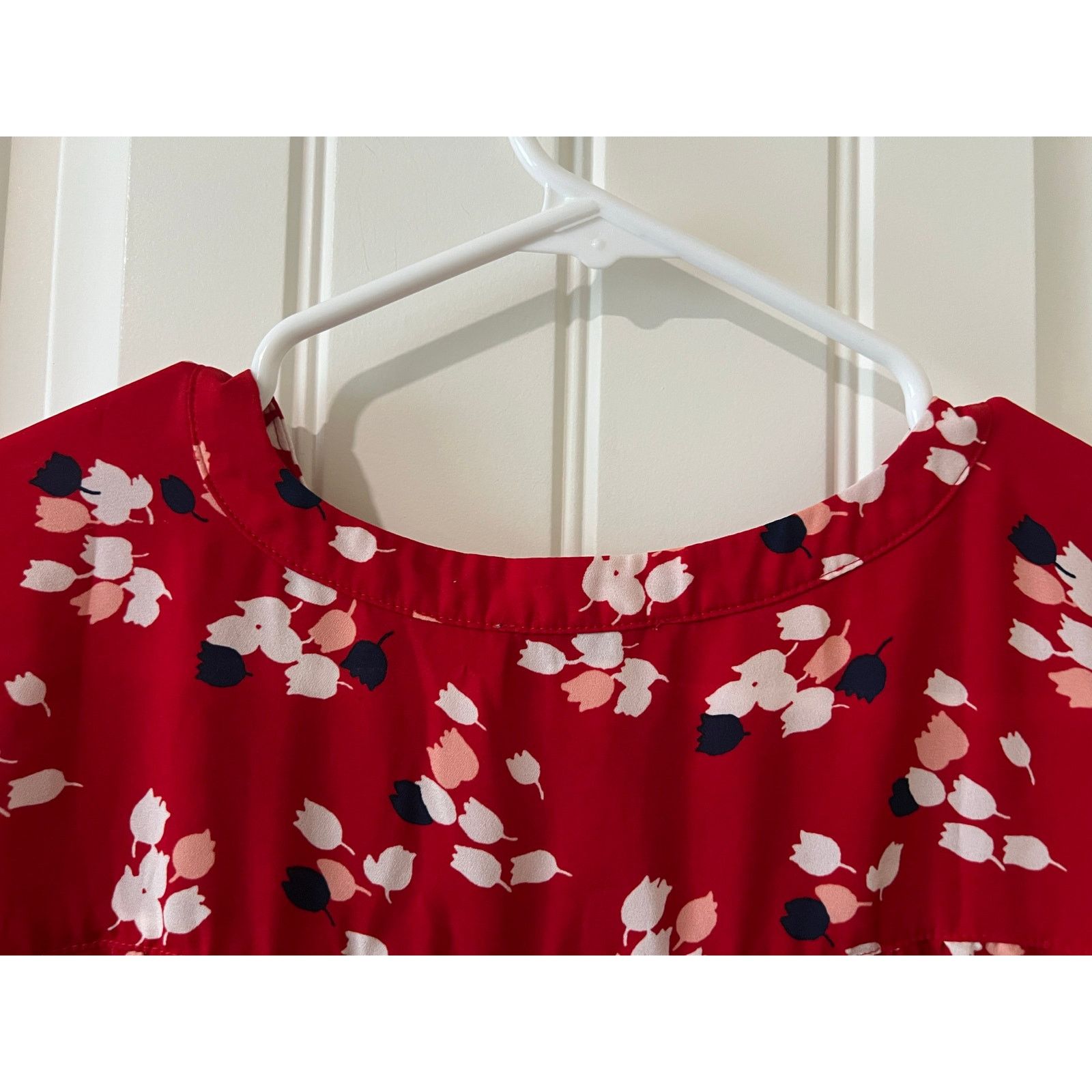 Loft blouse Long sleeves Floral Popover Top Blouse flowy Henley Size S / US 4 / IT 40 - 14 Thumbnail