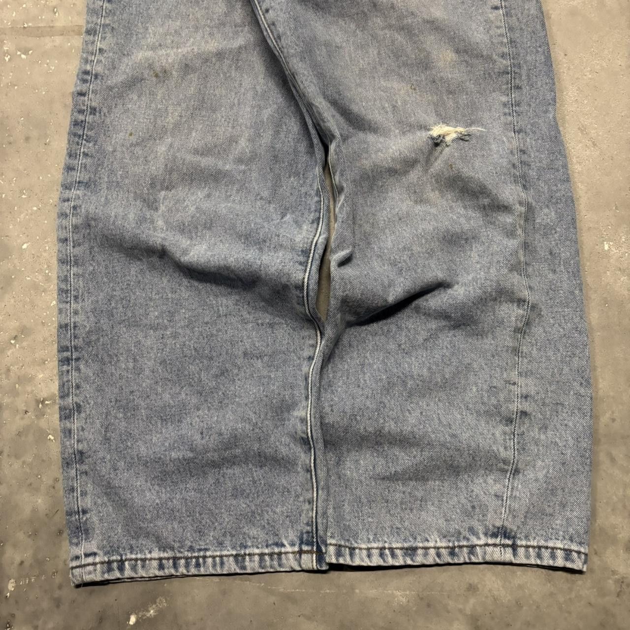 Japanese Brand × Vintage Crazy Vintage Y2K/2000s Light Wash Distressed Streetwear Denim Jeans! Size US 31 - 6 Thumbnail